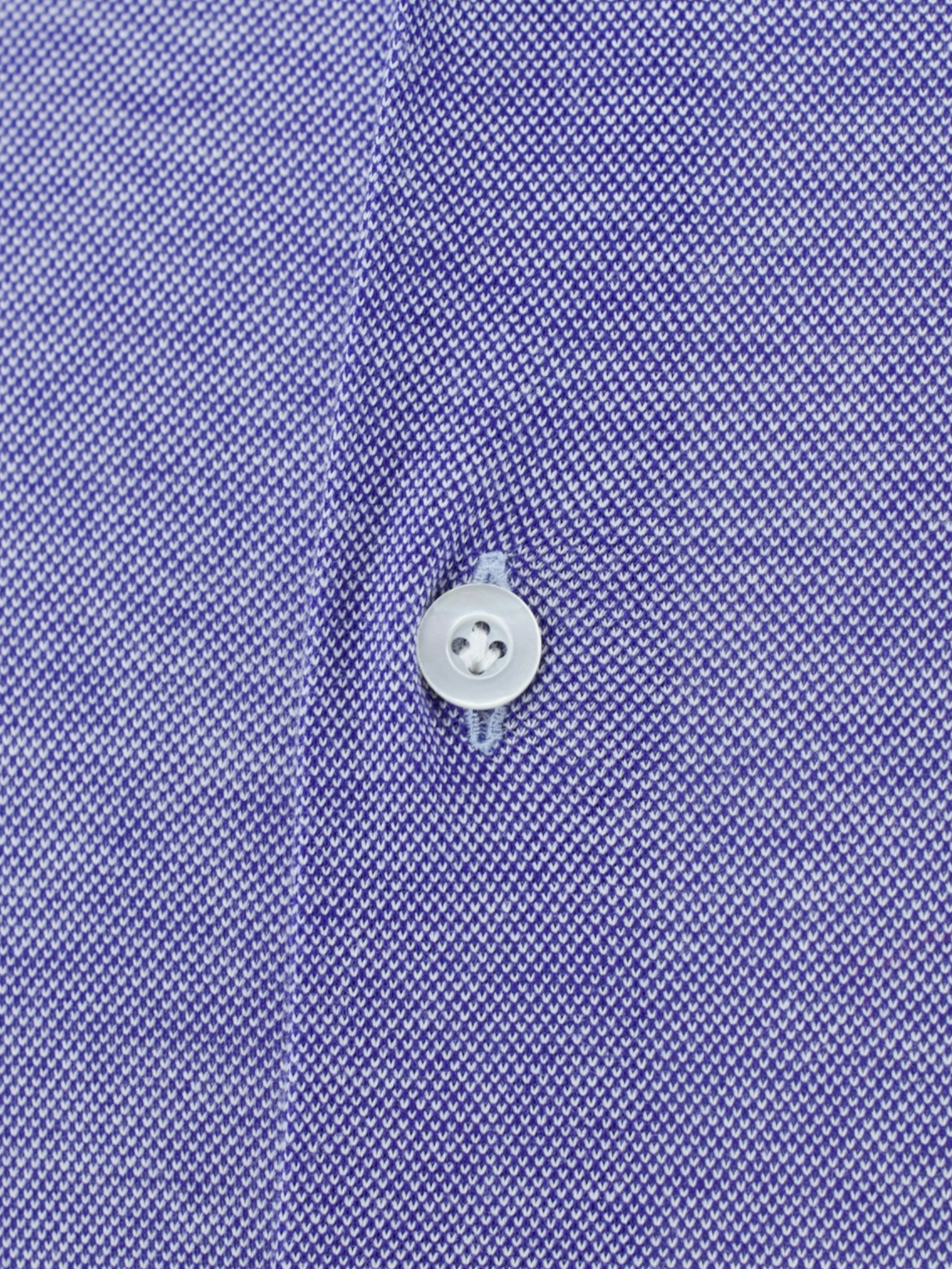 Fray Periwinkle Blue Cotton Piqué Button-Down Collar Shirt