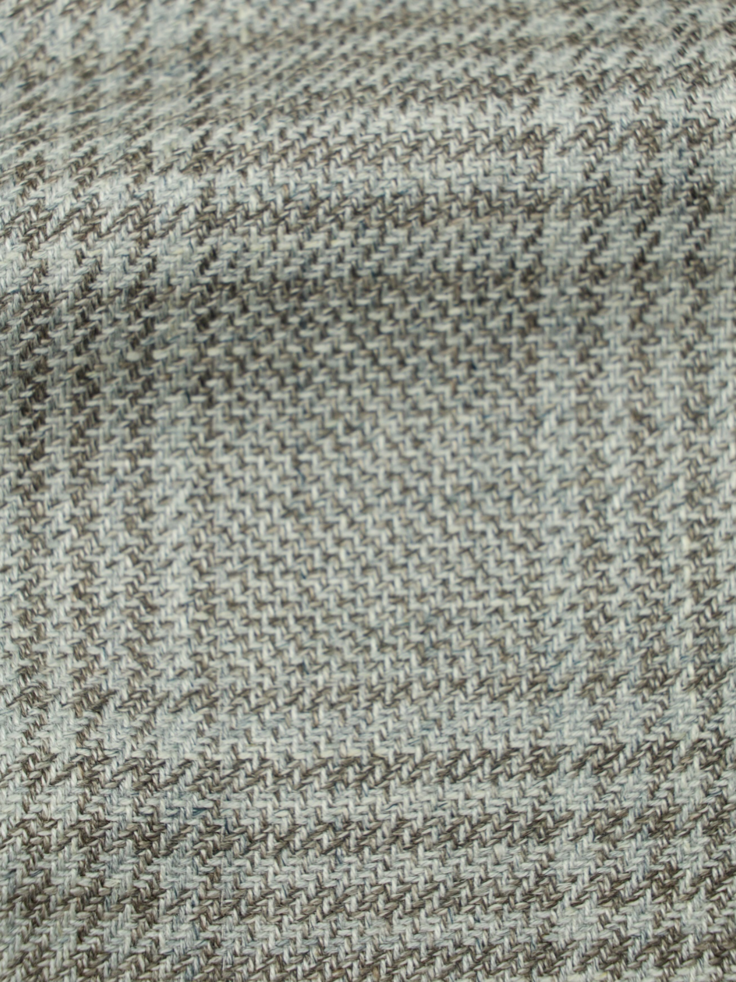 Cesare Attolini Taupe Wool, Silk & Linen Prince of Wales Jacket