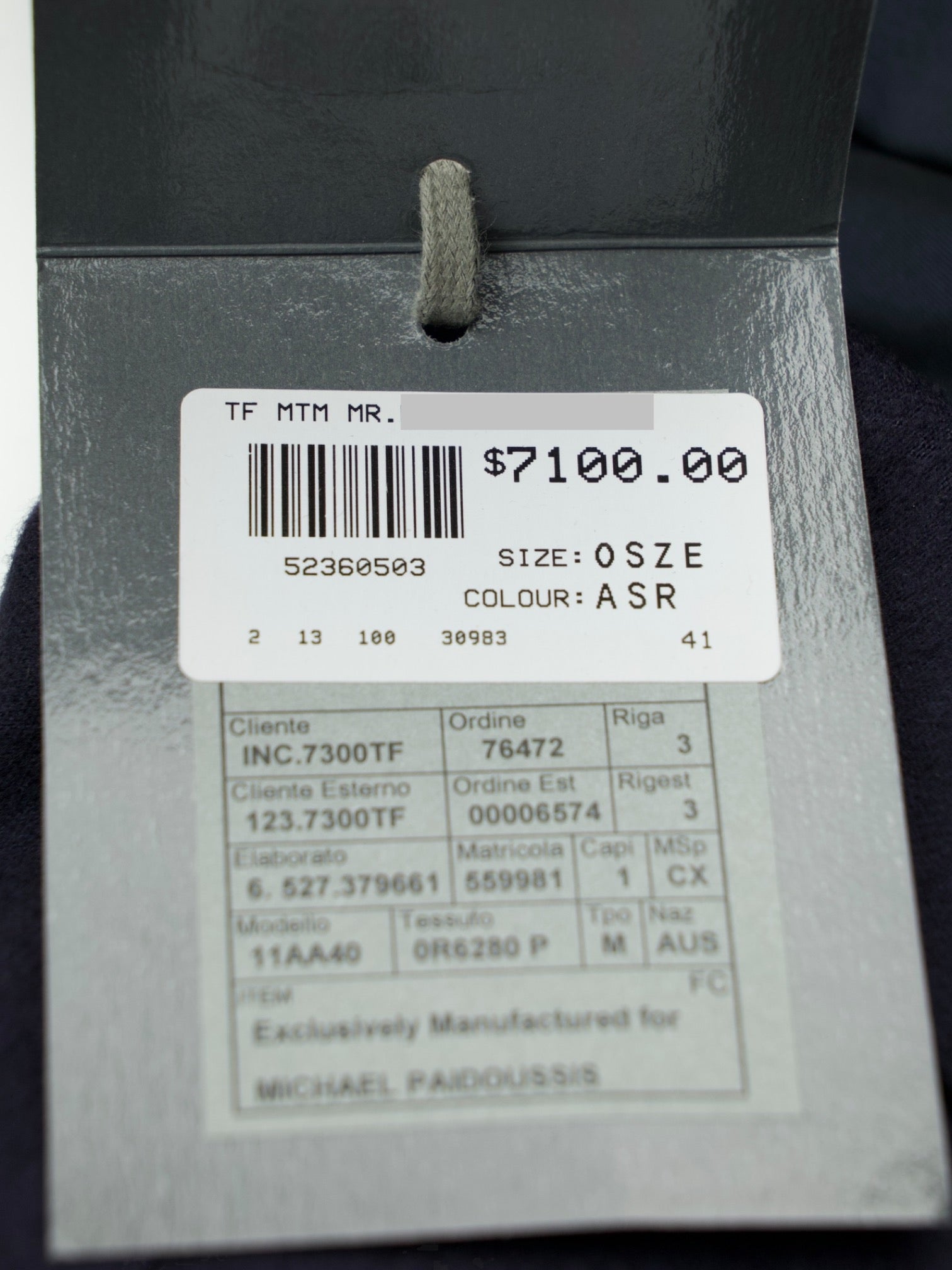 Tom Ford Navy Pure Cashmere Windsor Jacket