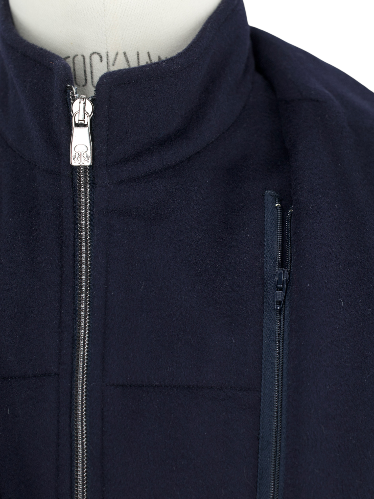 Corneliani Navy Virgin-Wool Vespa Coat Jacket
