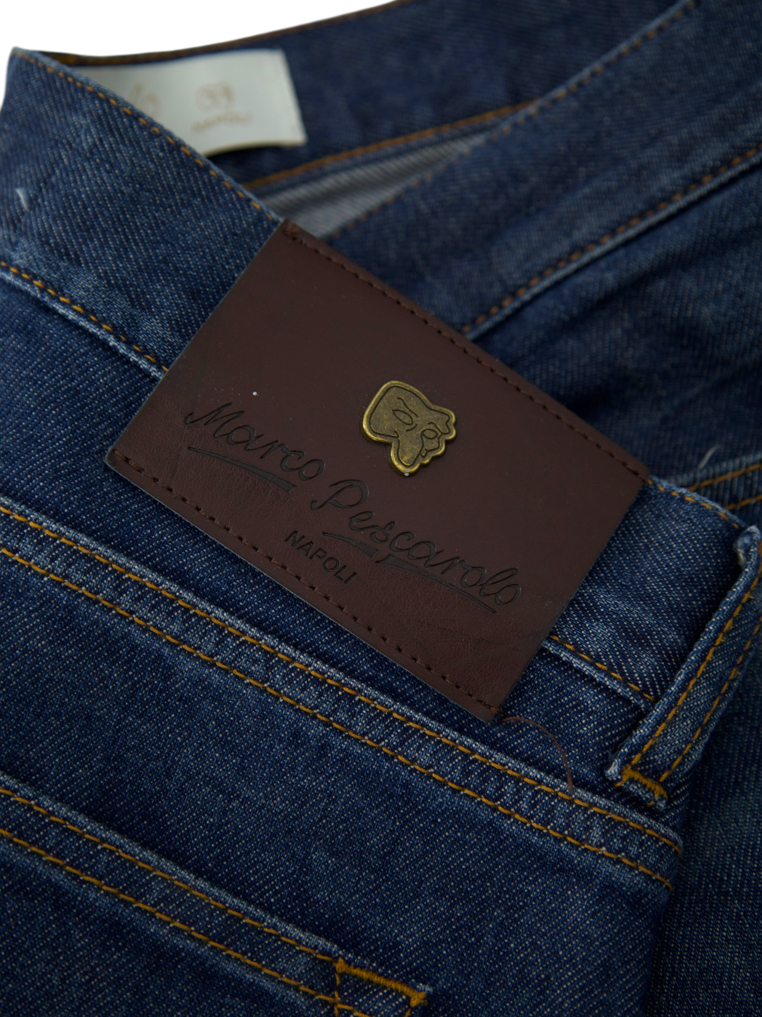 Marco Pescarolo Dark Blue Cotton Denim "Piotr" Jeans
