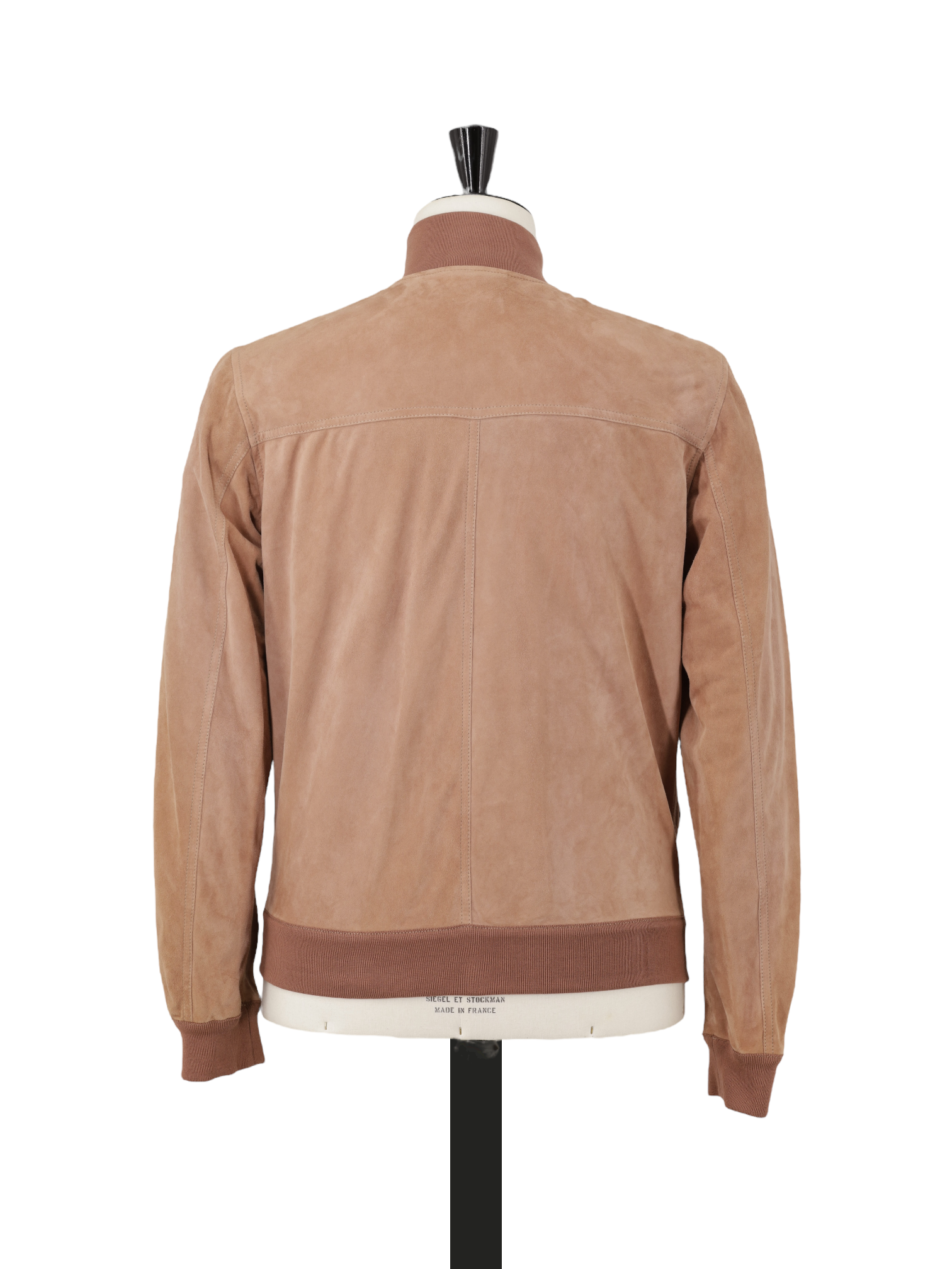 Valstar Rosé Goat-Leather Suéde Bomber Jacket