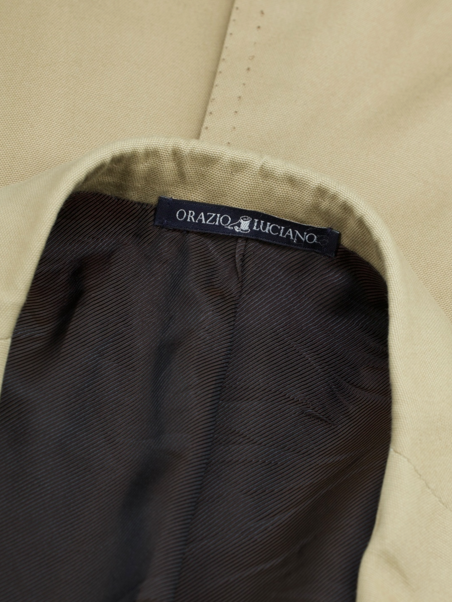 Orazio Luciano Beige Pure-Cotton Sartorial-Safari Jacket