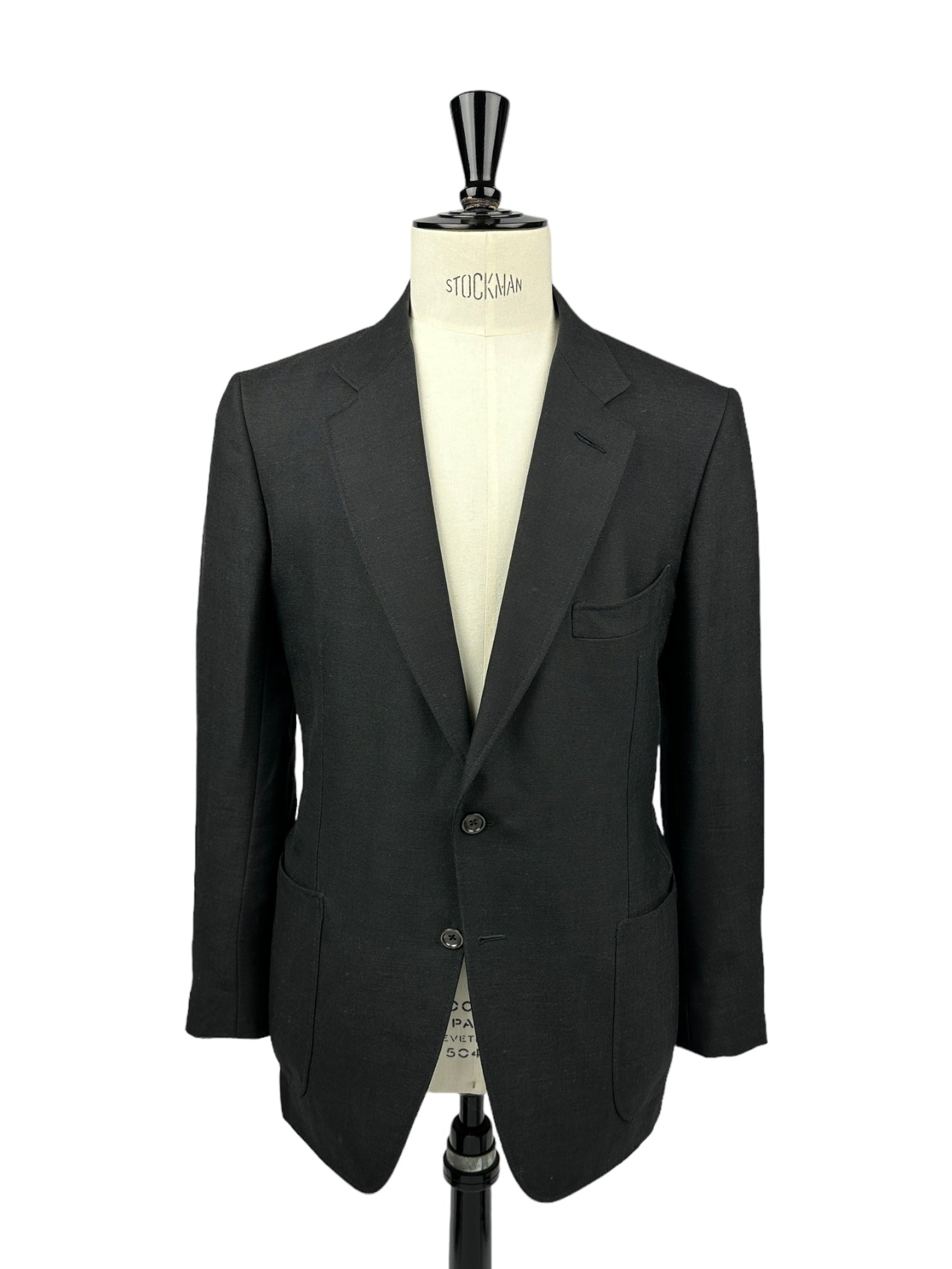 Tom Ford Black Wool, Linen & Mohair Jacket