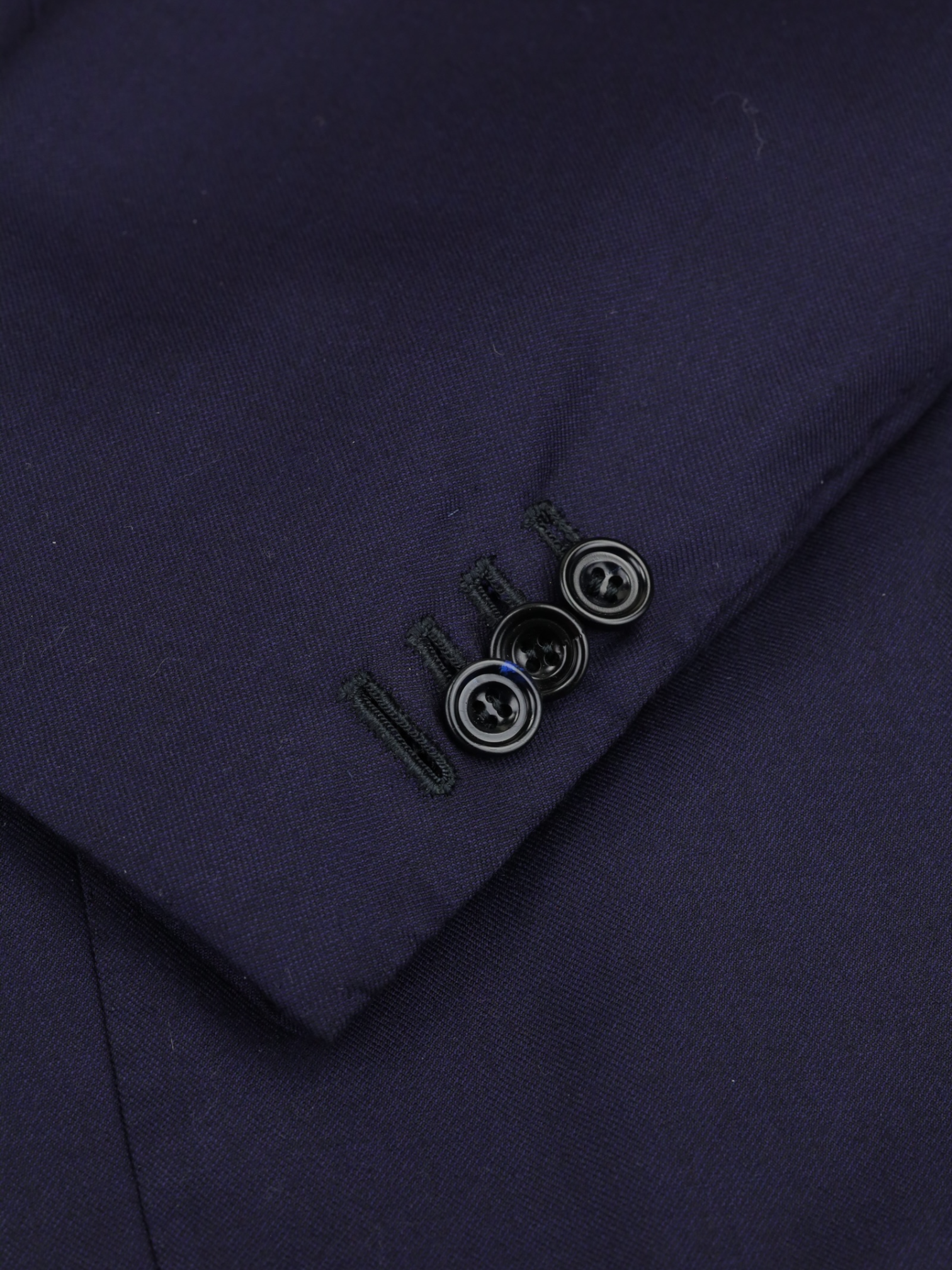 Kiton Navy Wool & Cashmere Double Breasted Twill Jacket