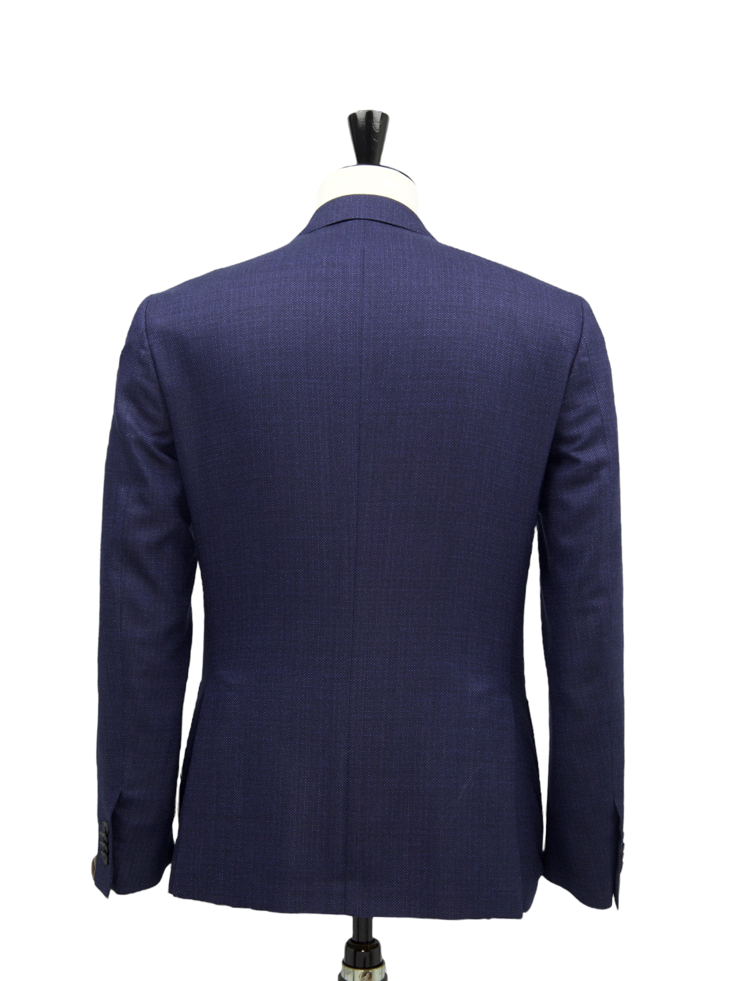 Corneliani Blue Virgin Wool Bicolor Pinpoint Jacket