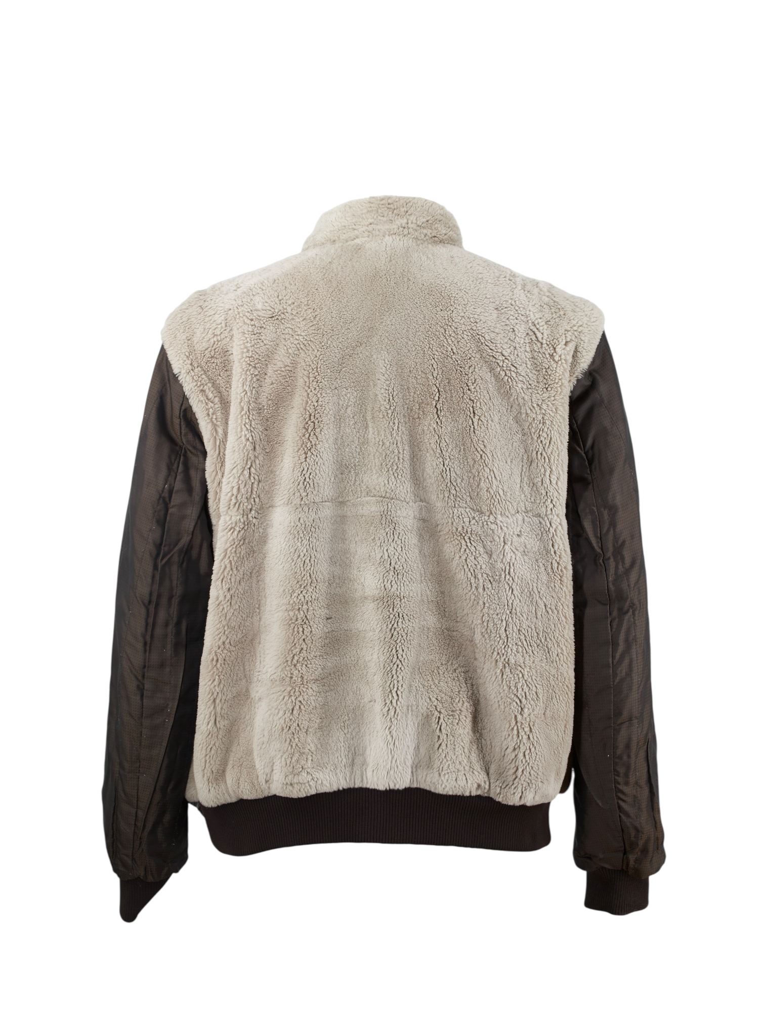 Rifugio Dark Brown Deerskin & Castorino-Fur Lining Bomberjacket