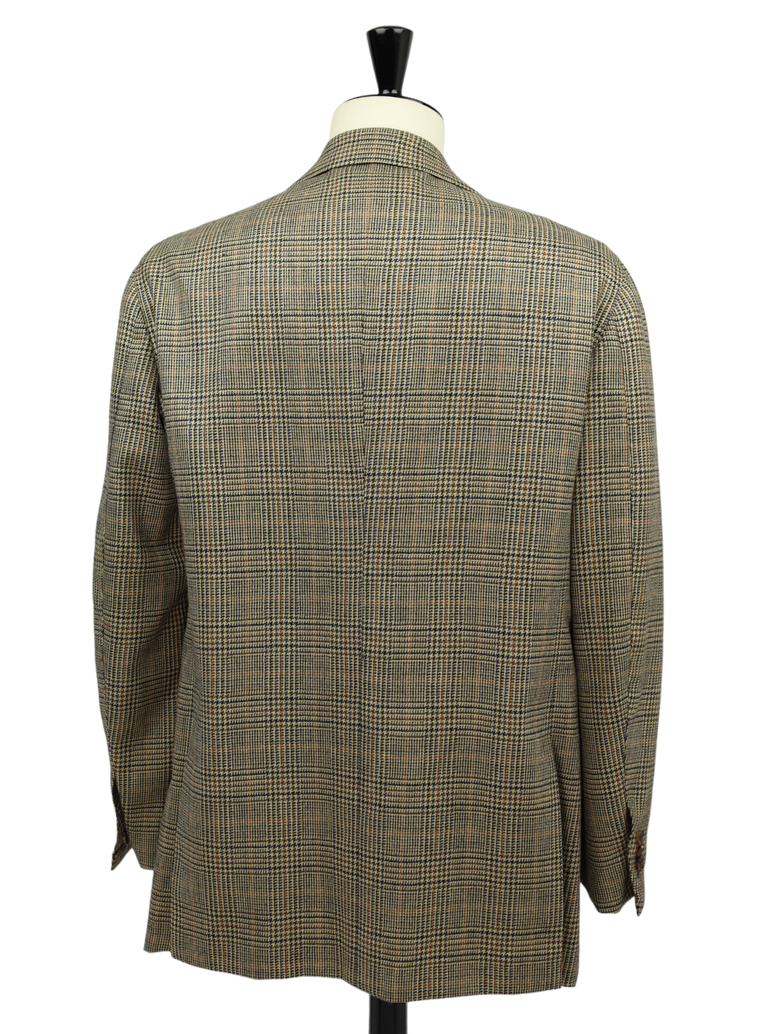 Orazio Luciano Light Brown Wool & Cashmere Prince of Wales Check Blazer