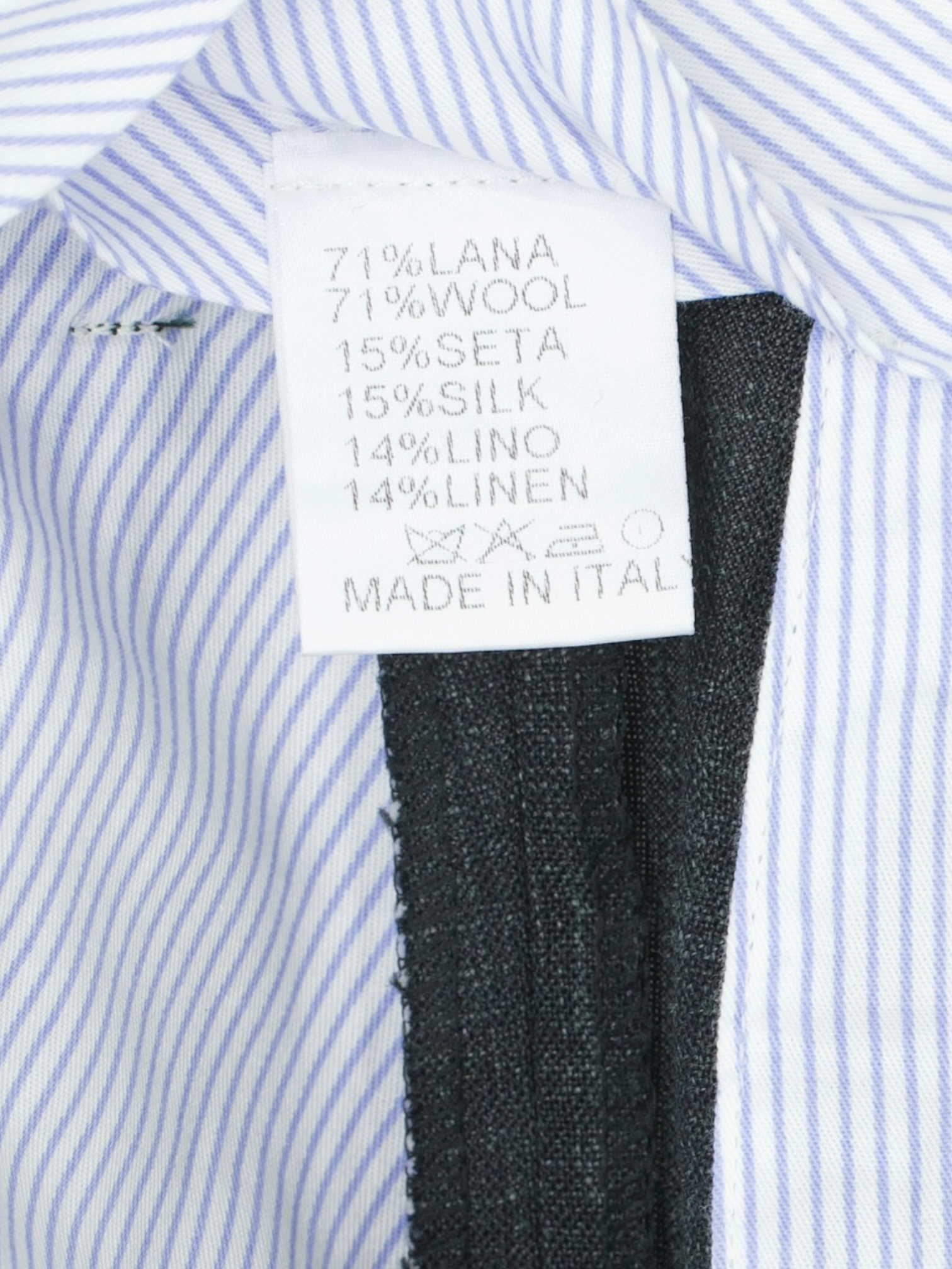Rota Dark Sage-Green Wool, Silk & Linen Mélange Summer Trousers