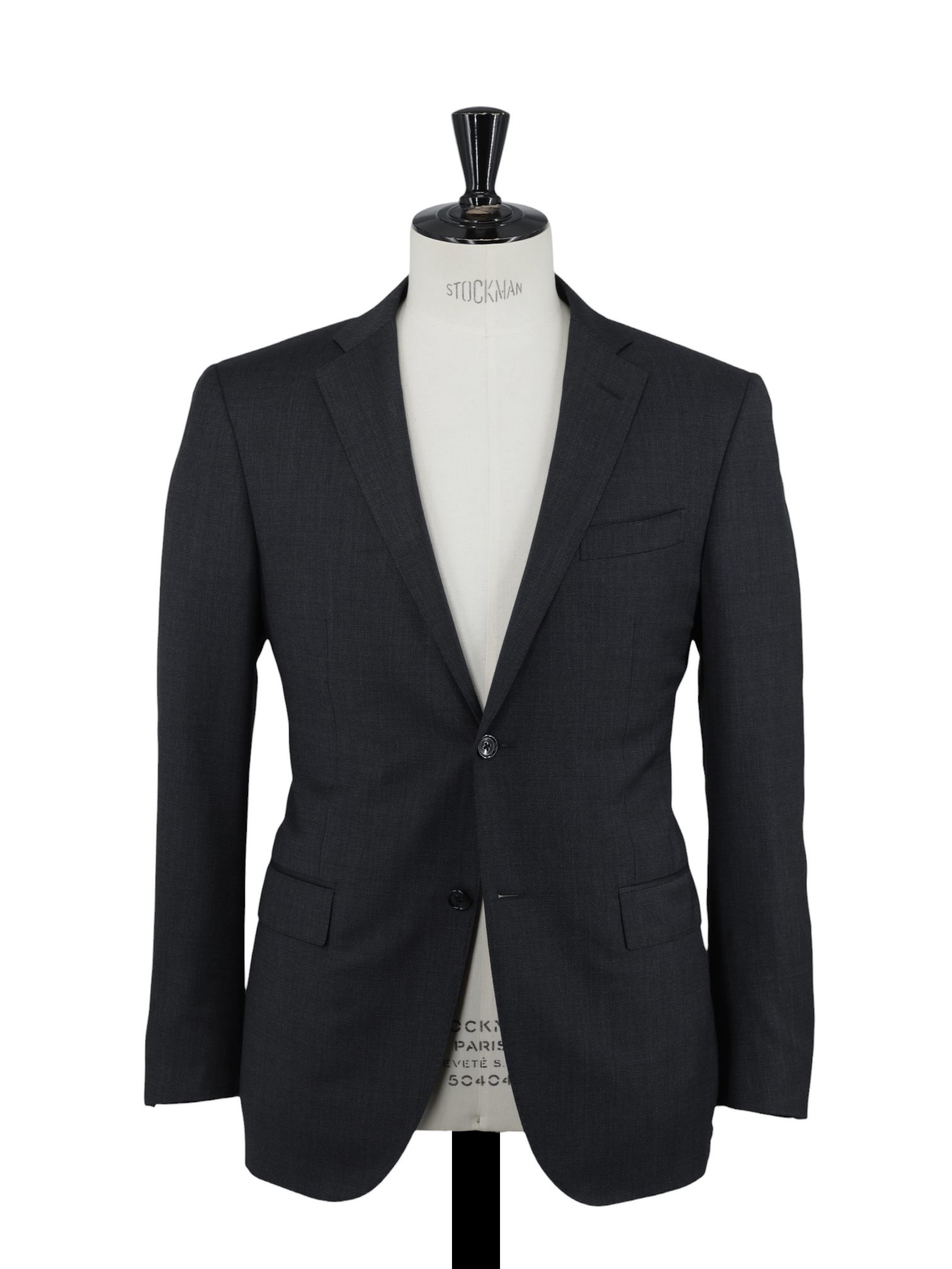 Corneliani Dark Grey Wool & Stretch Birdseye Suit