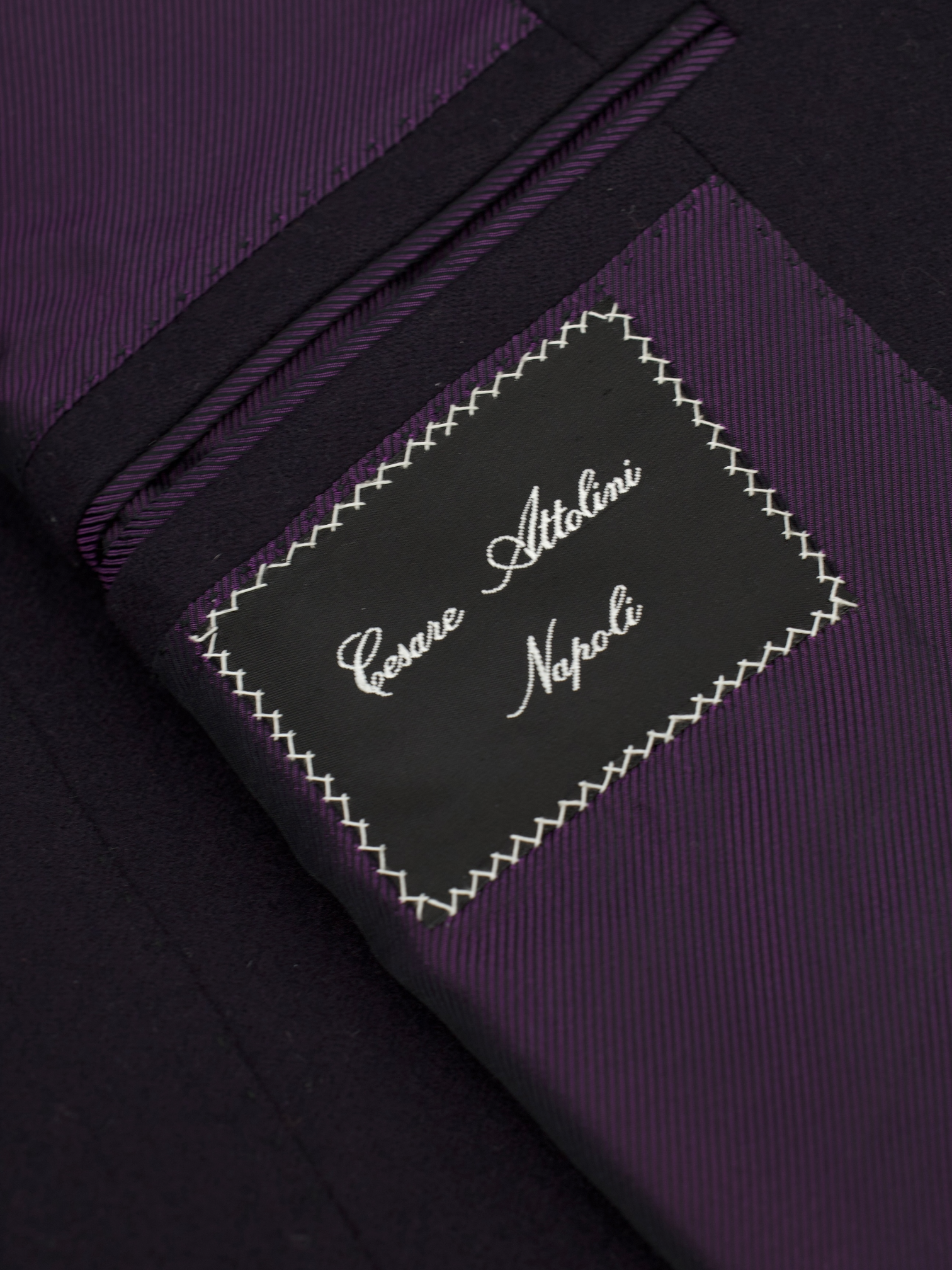 Cesare Attolini Navy Heavyweight Wool & Cashmere Blazer Jacket