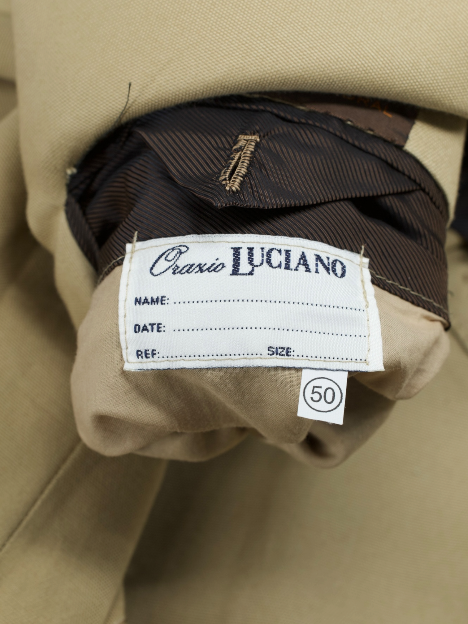 Orazio Luciano Beige Pure-Cotton Sartorial-Safari Jacket