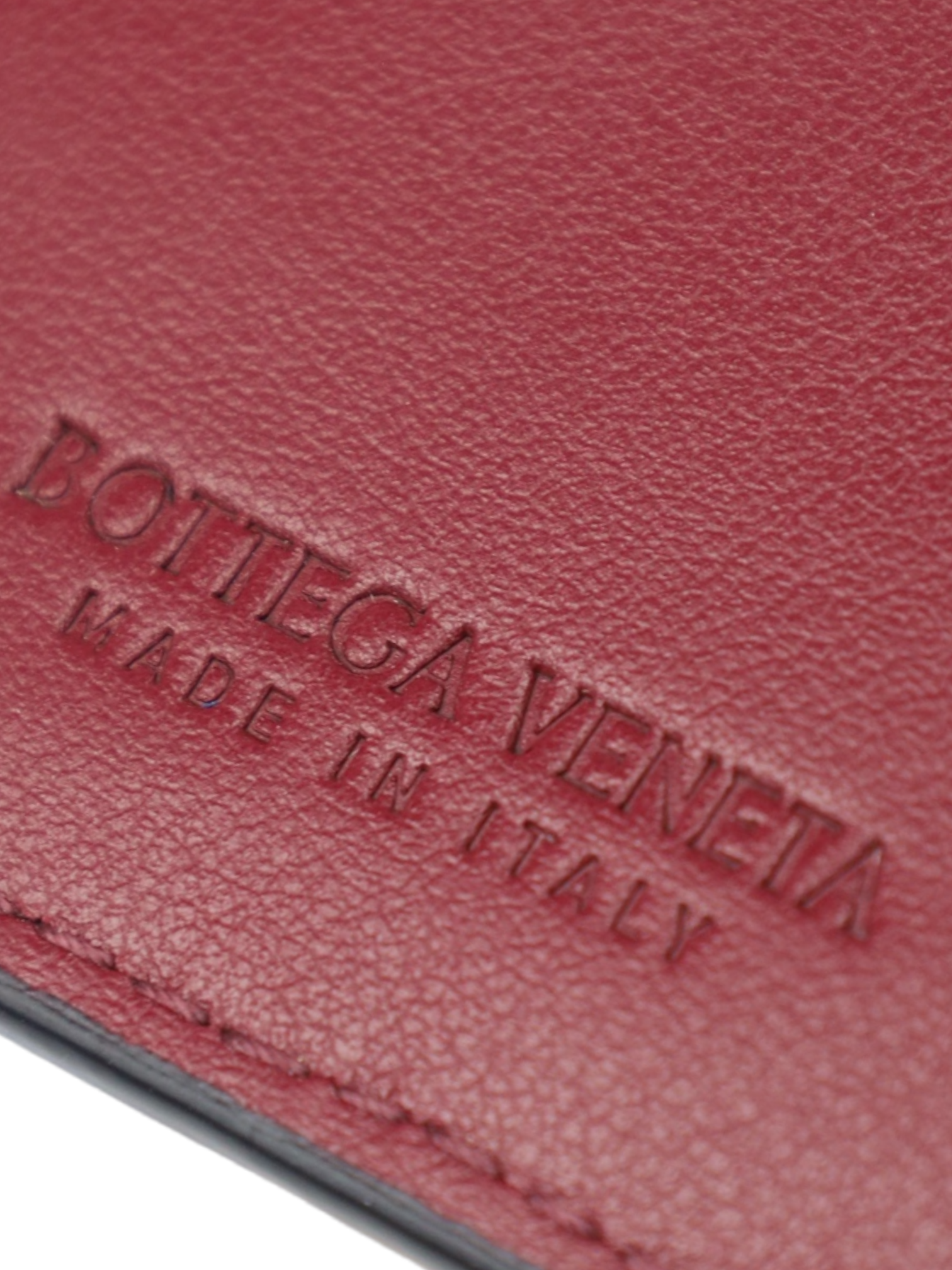 Bottega Veneta Navy Intrecciato Leather Cardholder