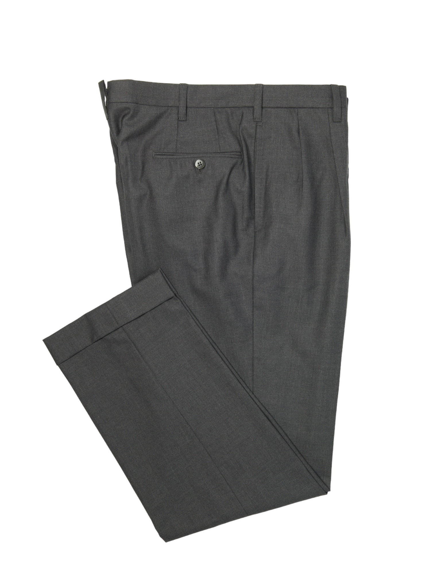 Cesare Attolini Anthracite Super 160's & Cashmere Sartorial Trousers