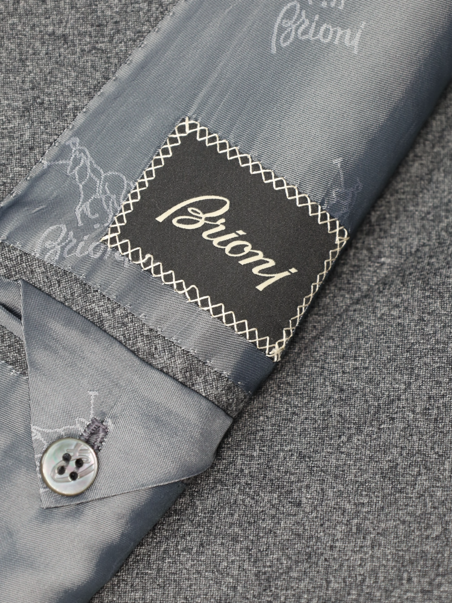 Brioni Grey Cashmere & Silk Bracciano Jacket