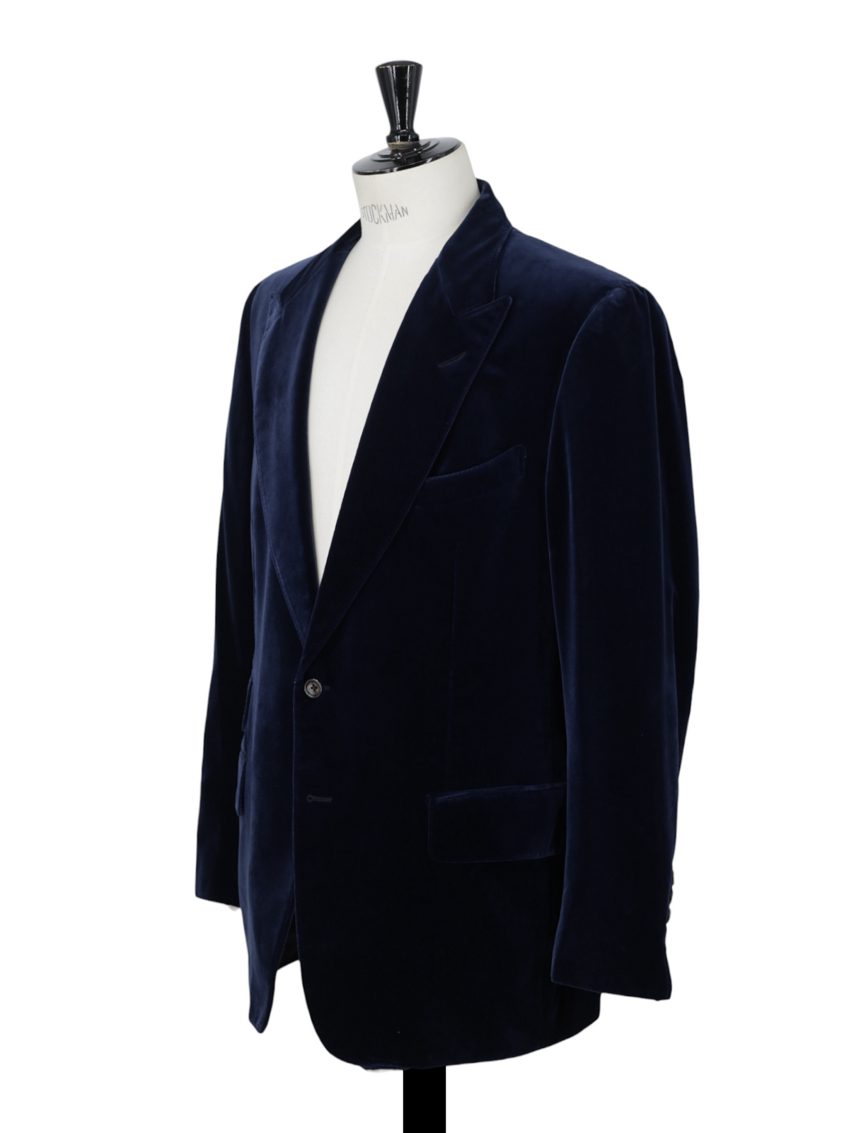 Tom Ford Dark Blue Cotton Velvet Windsor Jacket