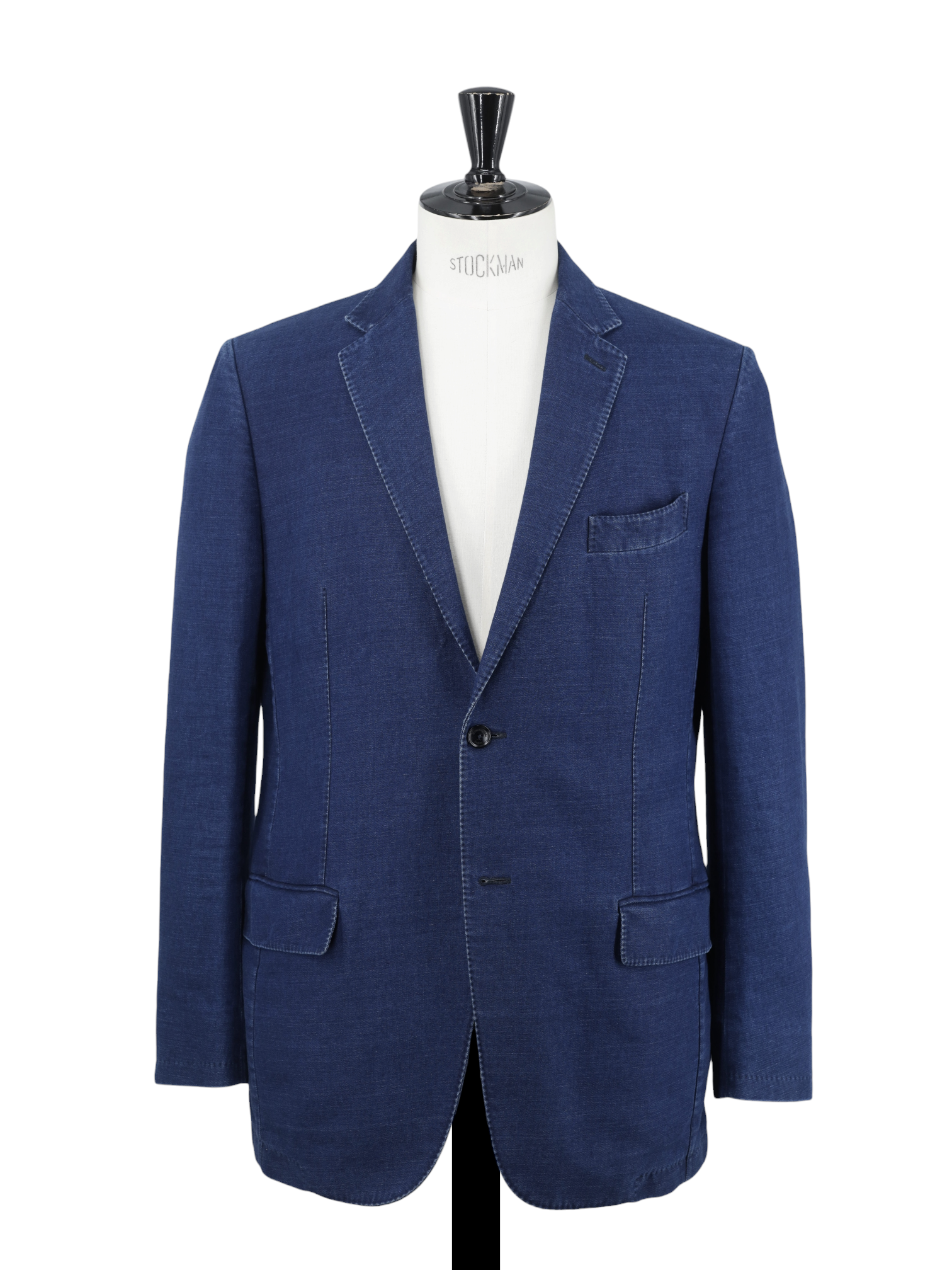 Ermenegildo Zegna Blue Cotton-Denim Twill Casual Jacket