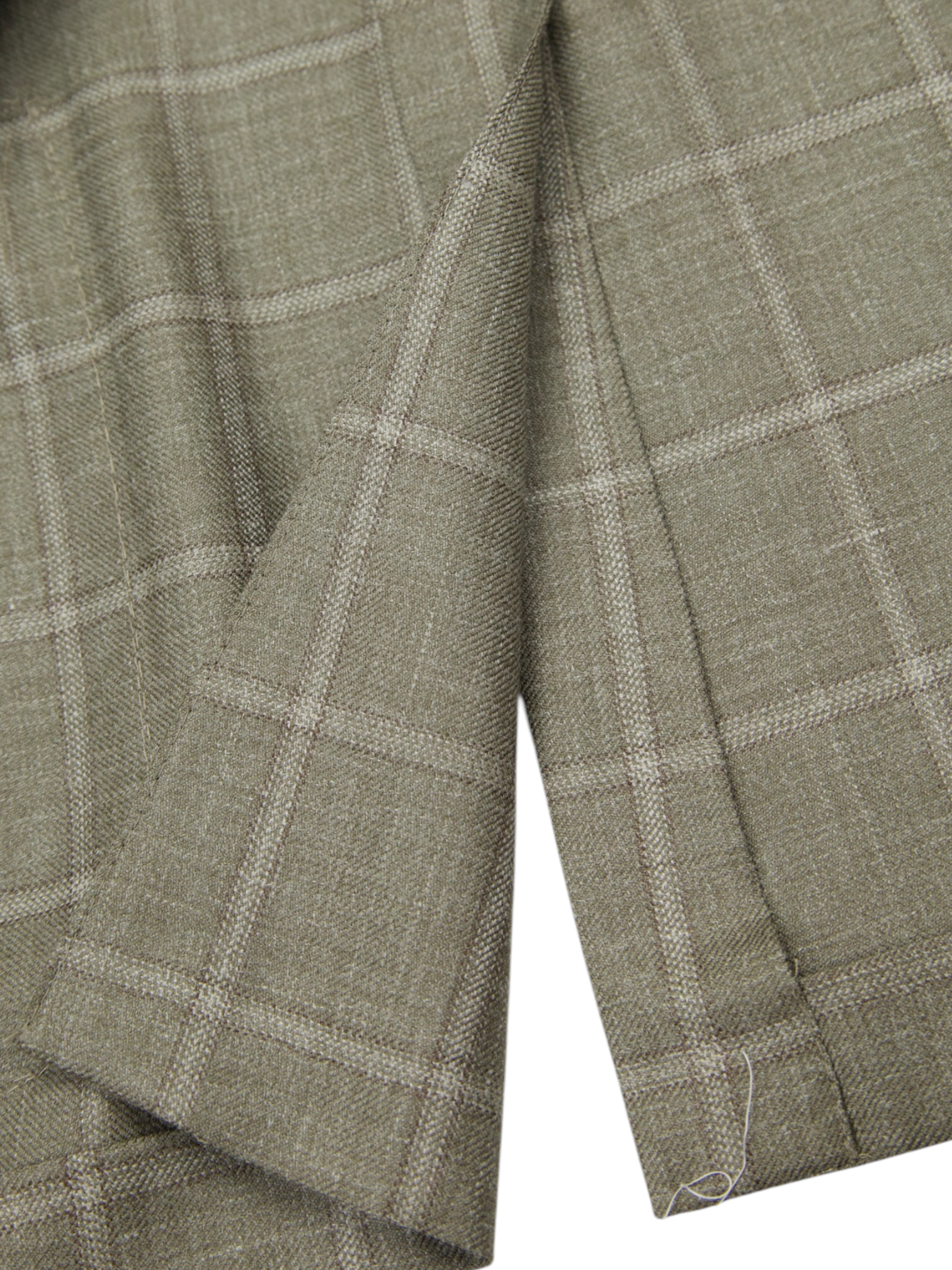 Corneliani Taupe Windowpane Jacket