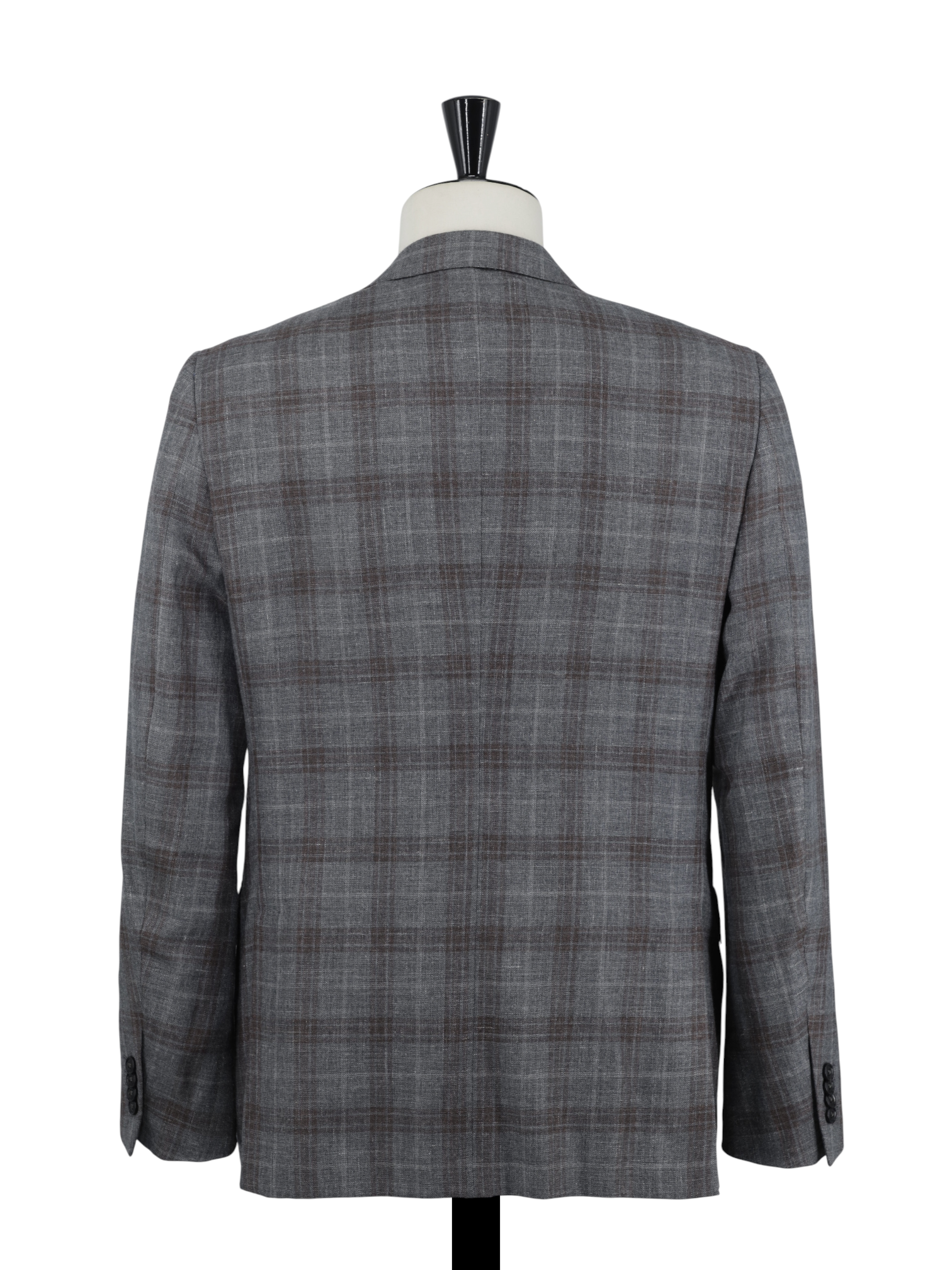 Ermenegildo Zegna Taupe & Castagne Brown Cashmere, Silk & True Hemp "Zero Weight" Jacket