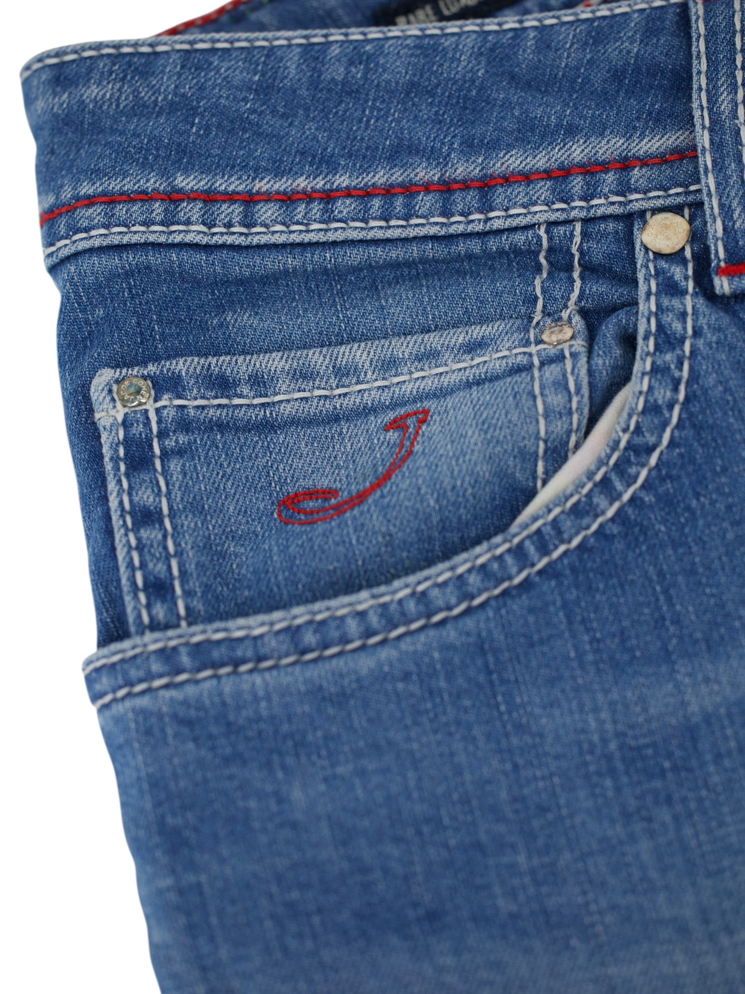 Jacob Cohen Light Blue Cotton-Stretch 622 Jeans