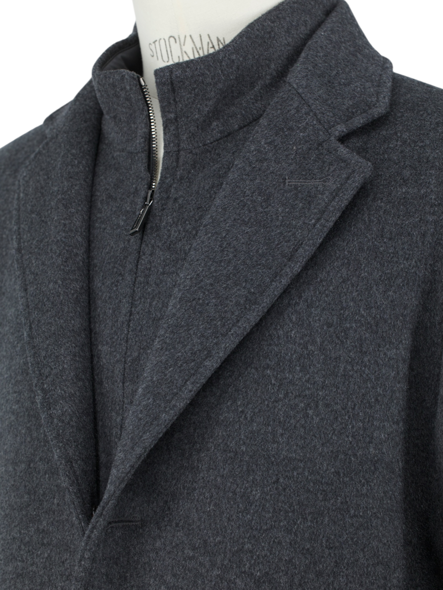 MooRER Dark Grey Wool & Cashmere Montesi Overcoat