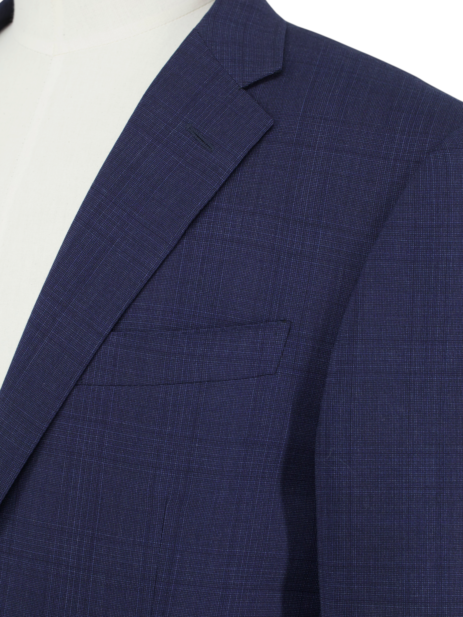 Corneliani Blue Super 110’s Wool Checkered Academy Suit