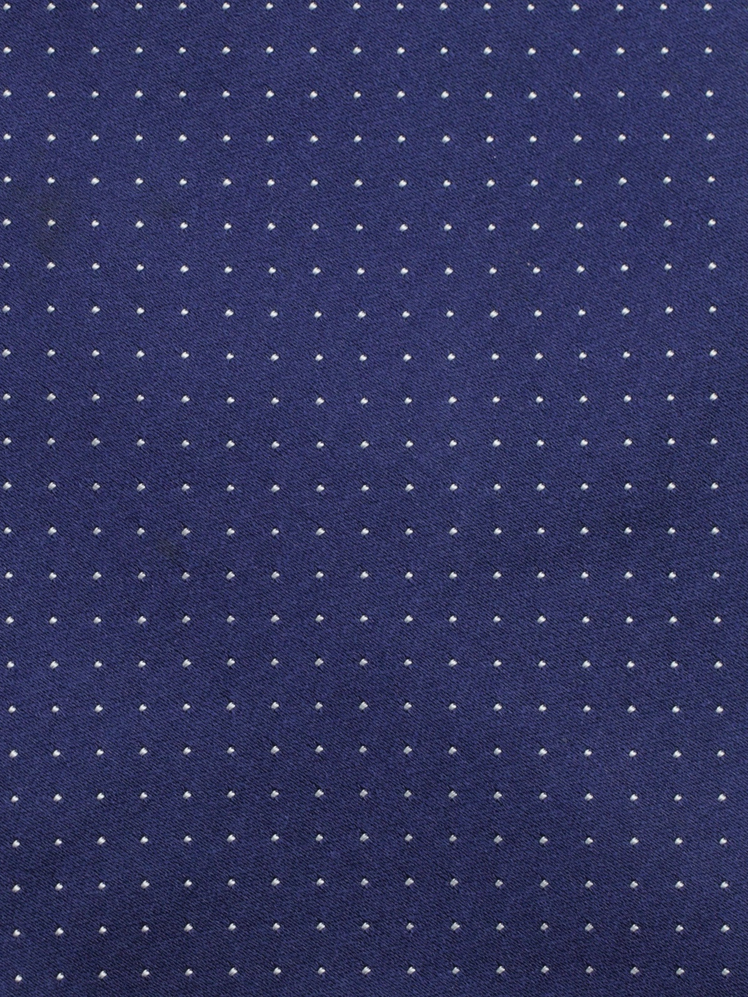 Luigi Borrelli 5-Fold Dark Blue Silk Symmetric Polkadot Tie