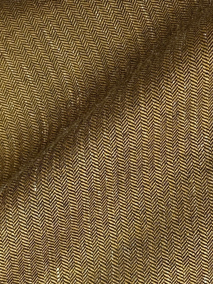 Kiton bronzen kasjmier en linnen visgraatjack