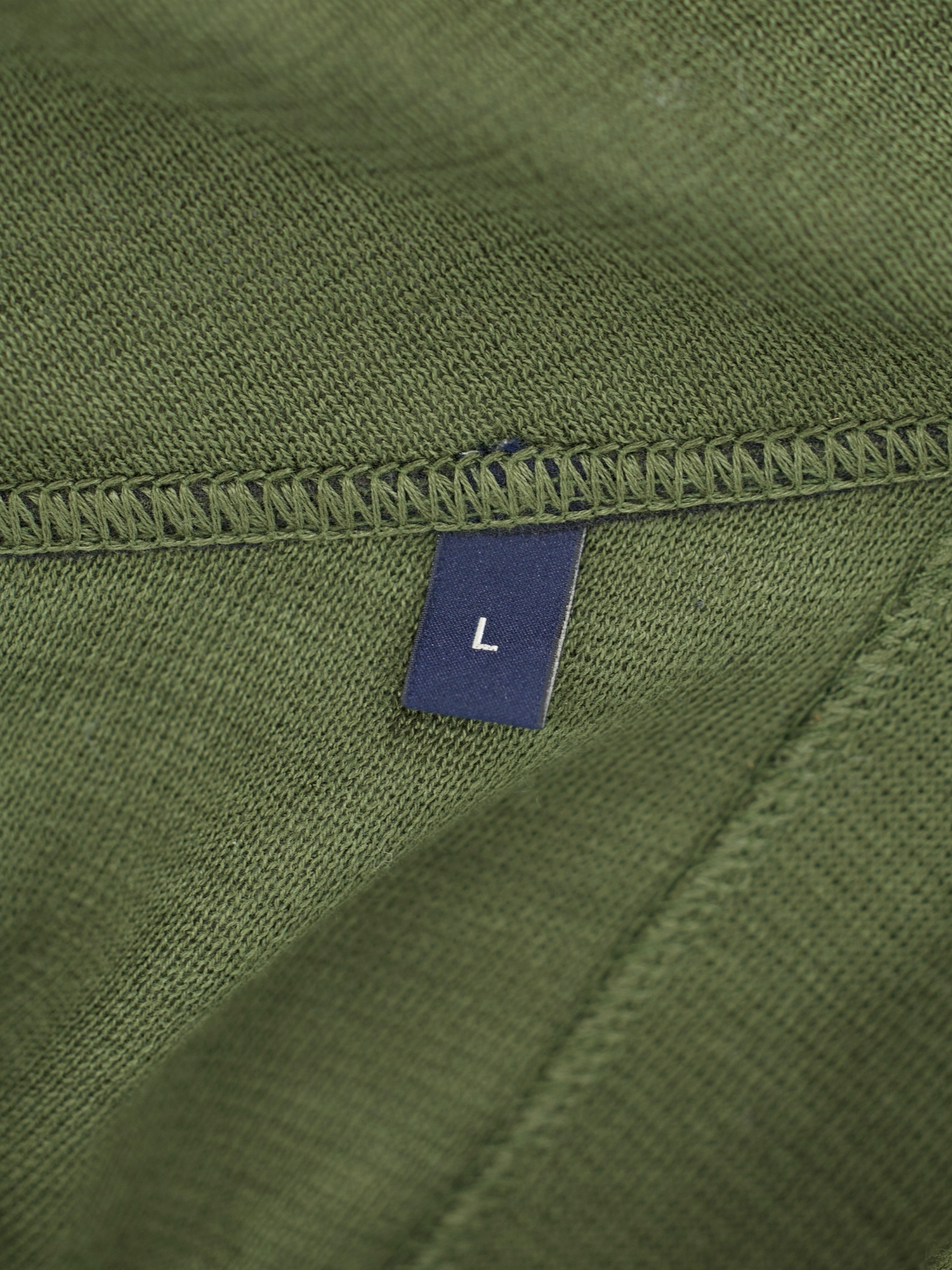 Lardini Dark Olive Cotton Jersey-Knitted Sweater Jacket