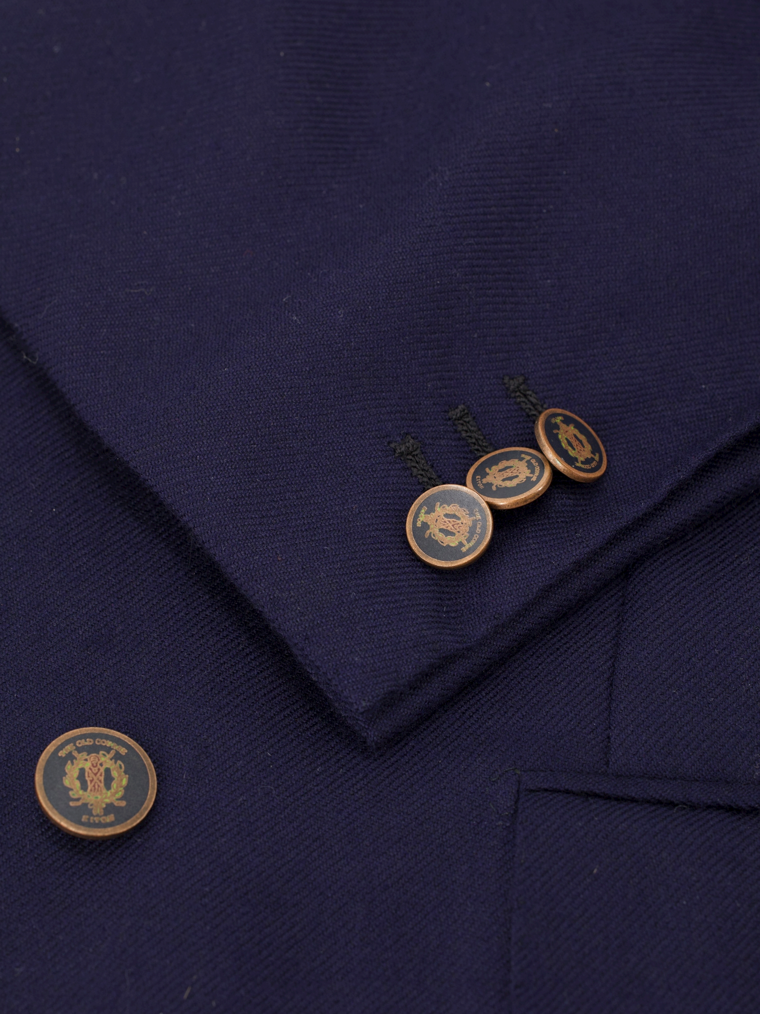 Kiton Navy Cashmere Double Breasted "The Old Course" Golfclub Jacket