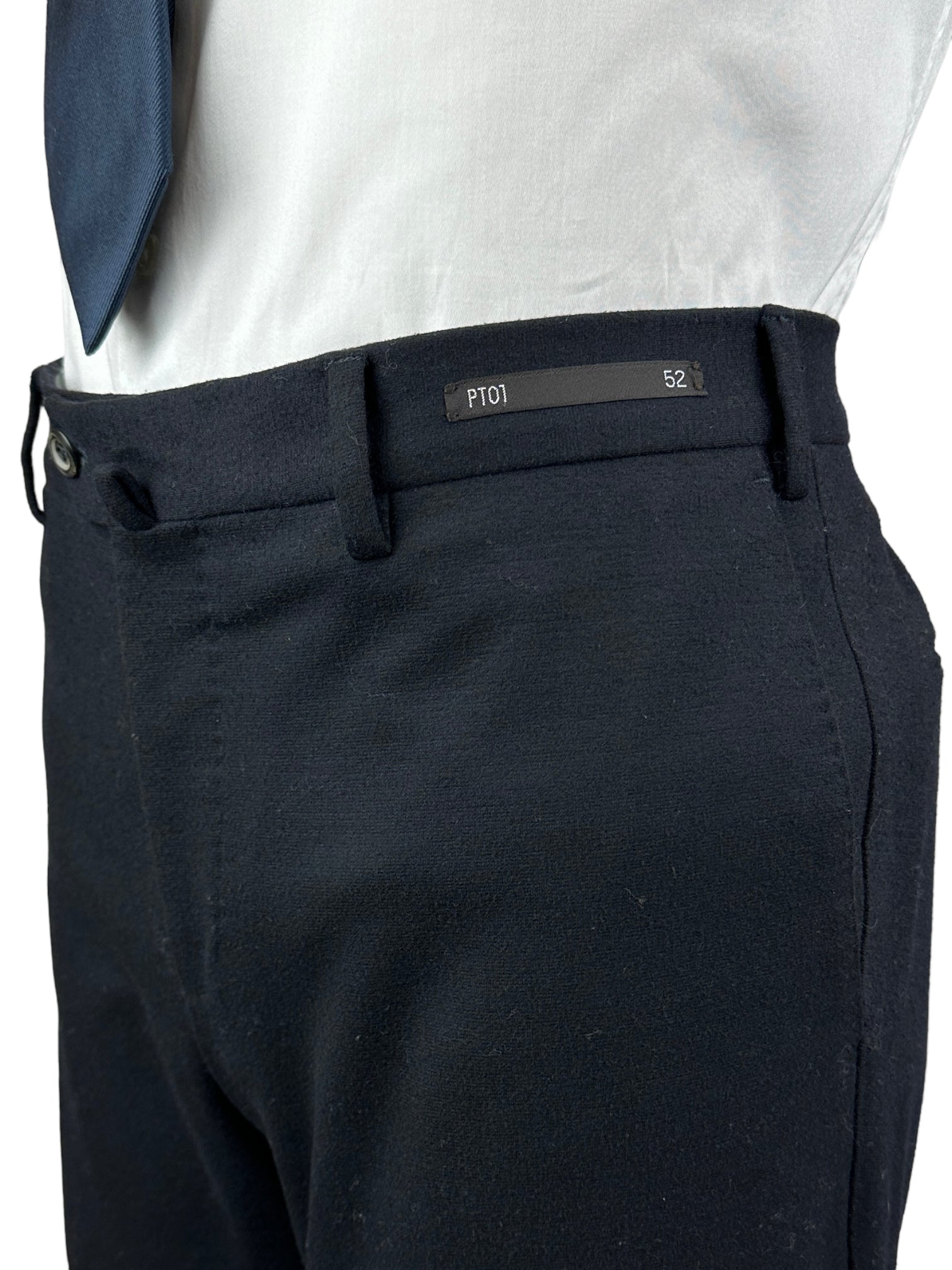 PT01 Navy Flannel Trousers