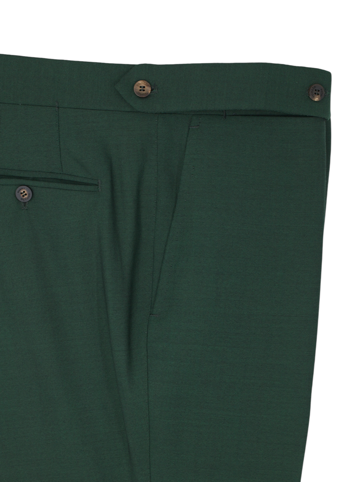 Sartoria Voglio Racing Green "Fresco Lite" Wool Sartorial Trousers