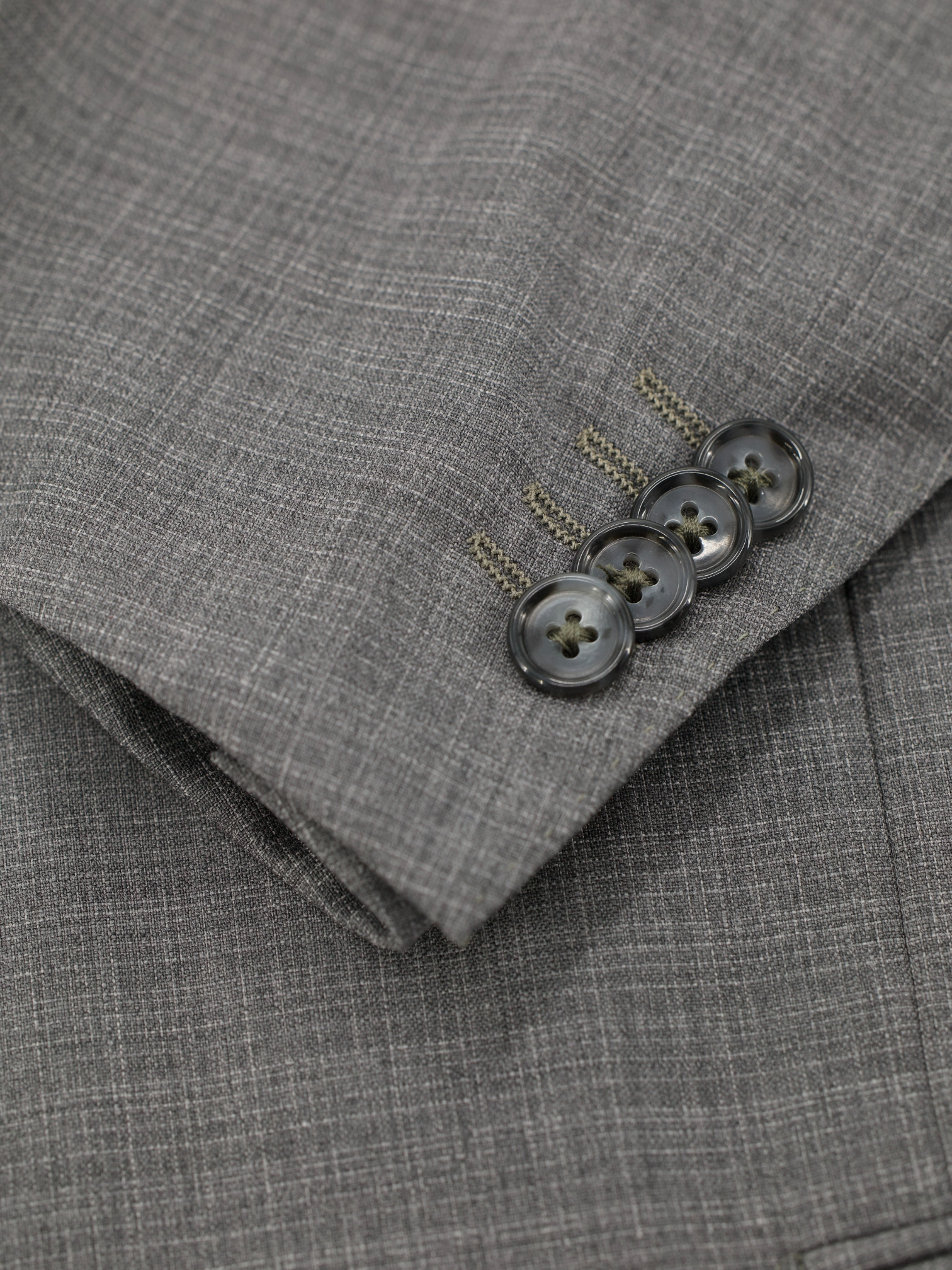 Corneliani Light Grey Super 110's Micro-Check Suit