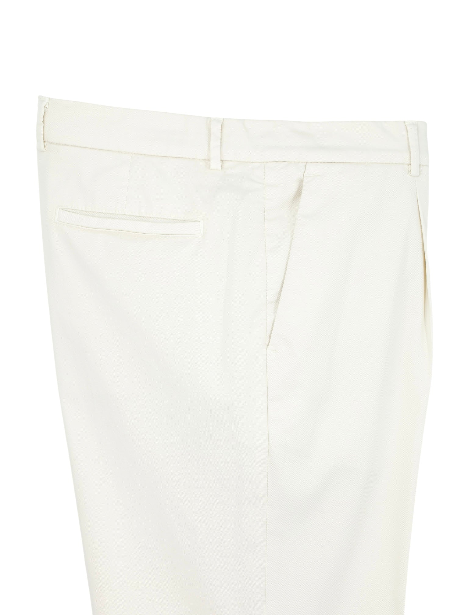 Brunello Cucinelli Ecru Cotton-Stretch Twill Chino