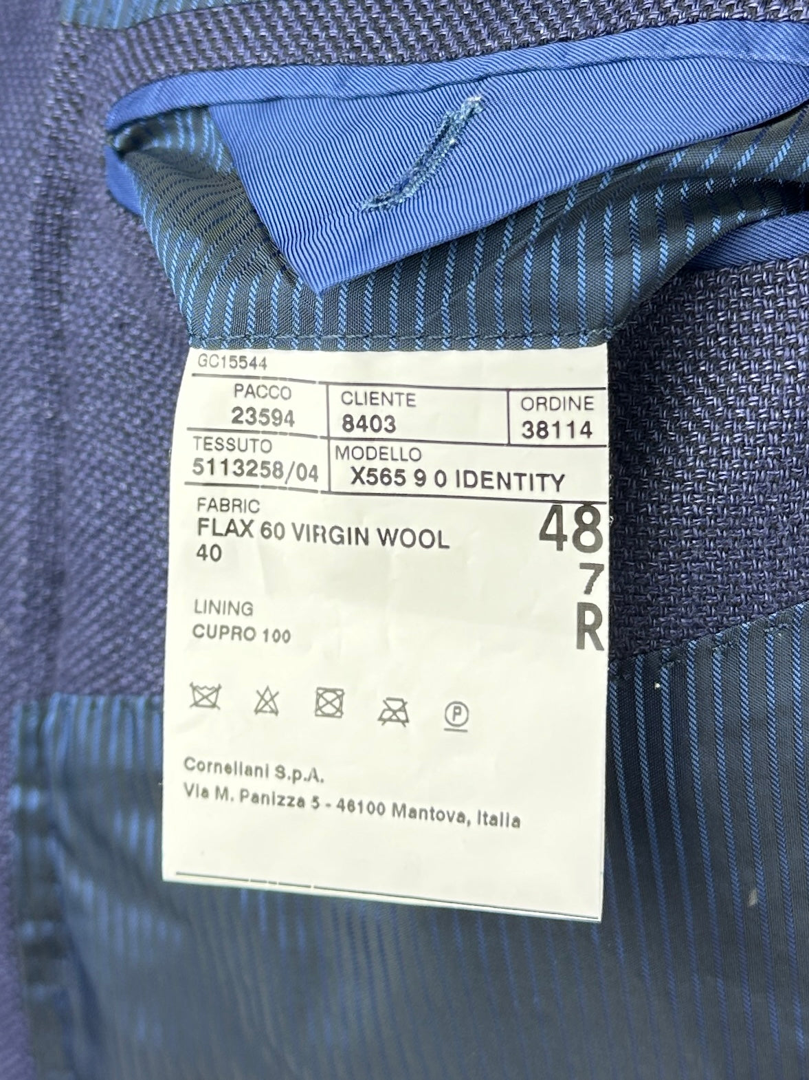 Corneliani ID Blue Linen Vespa Jacket