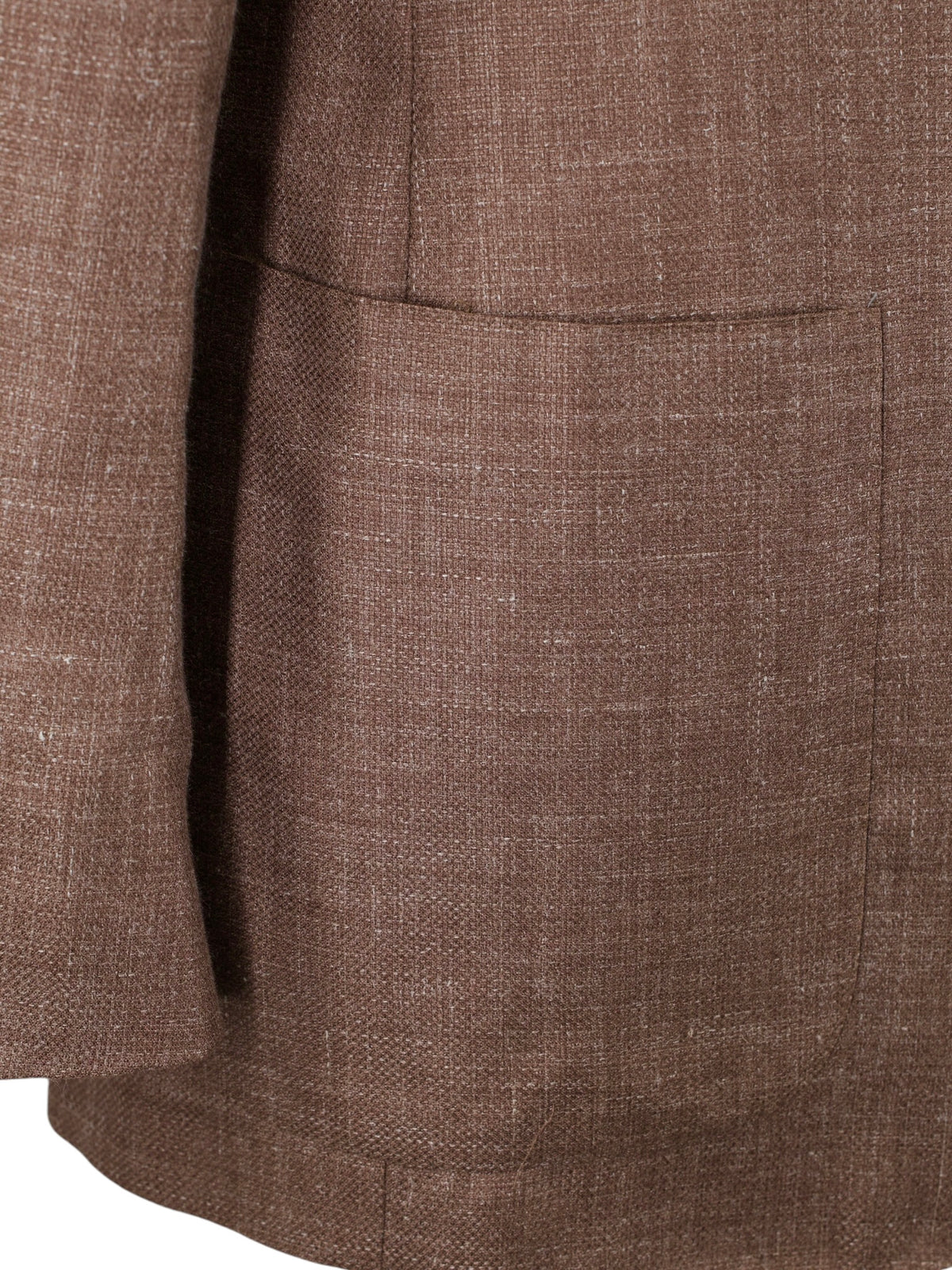 Kiton Pastel Brown Cashmere, Silk & Linen Melange Summer Jacket