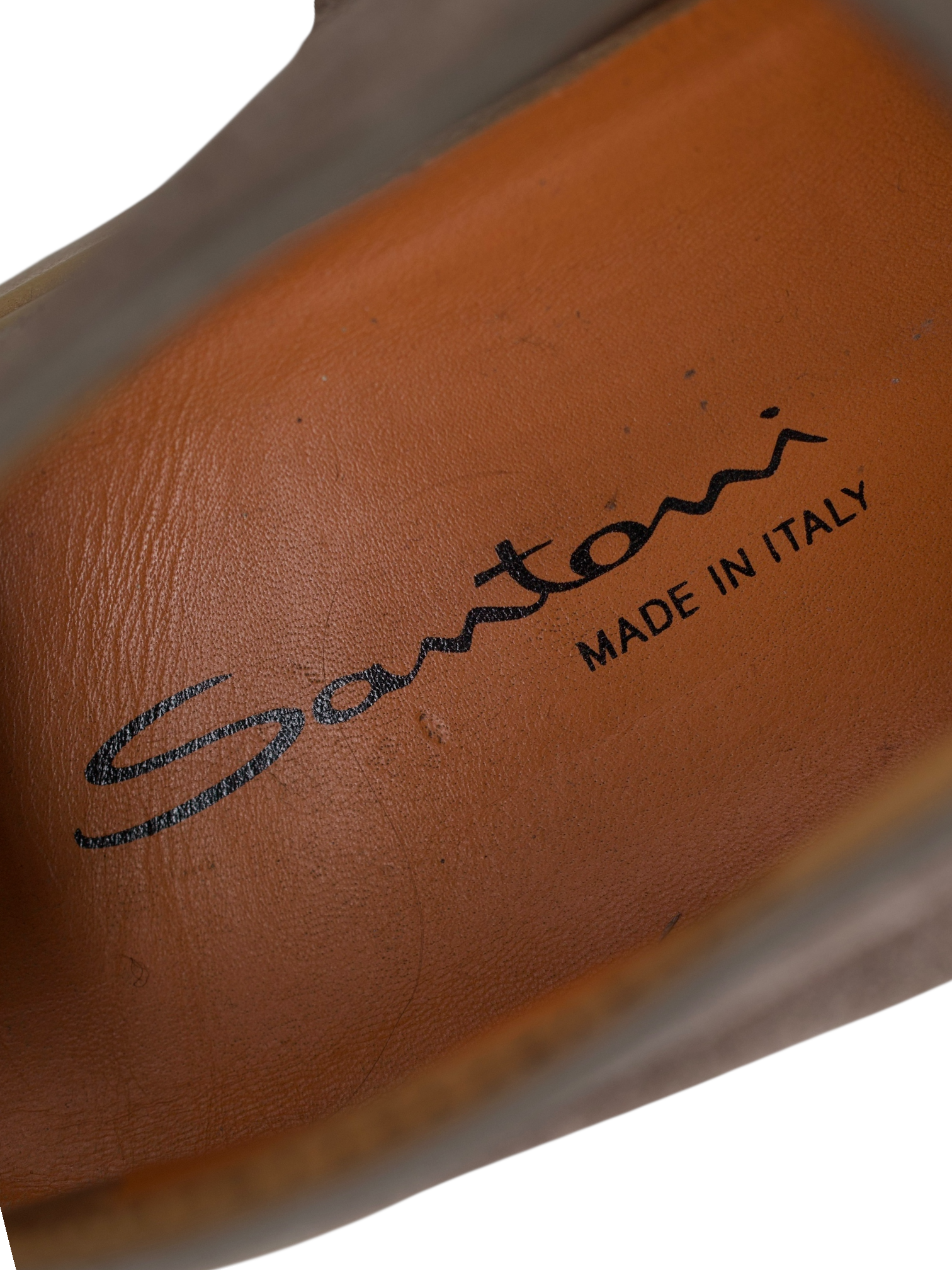 Santoni Light Grey Suede Yalta Desert Boots
