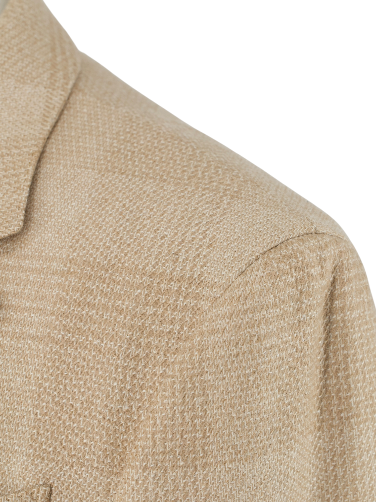 Ermenegildo Zegna Light Brown Camel Prince of Wales Easy Light Jacket