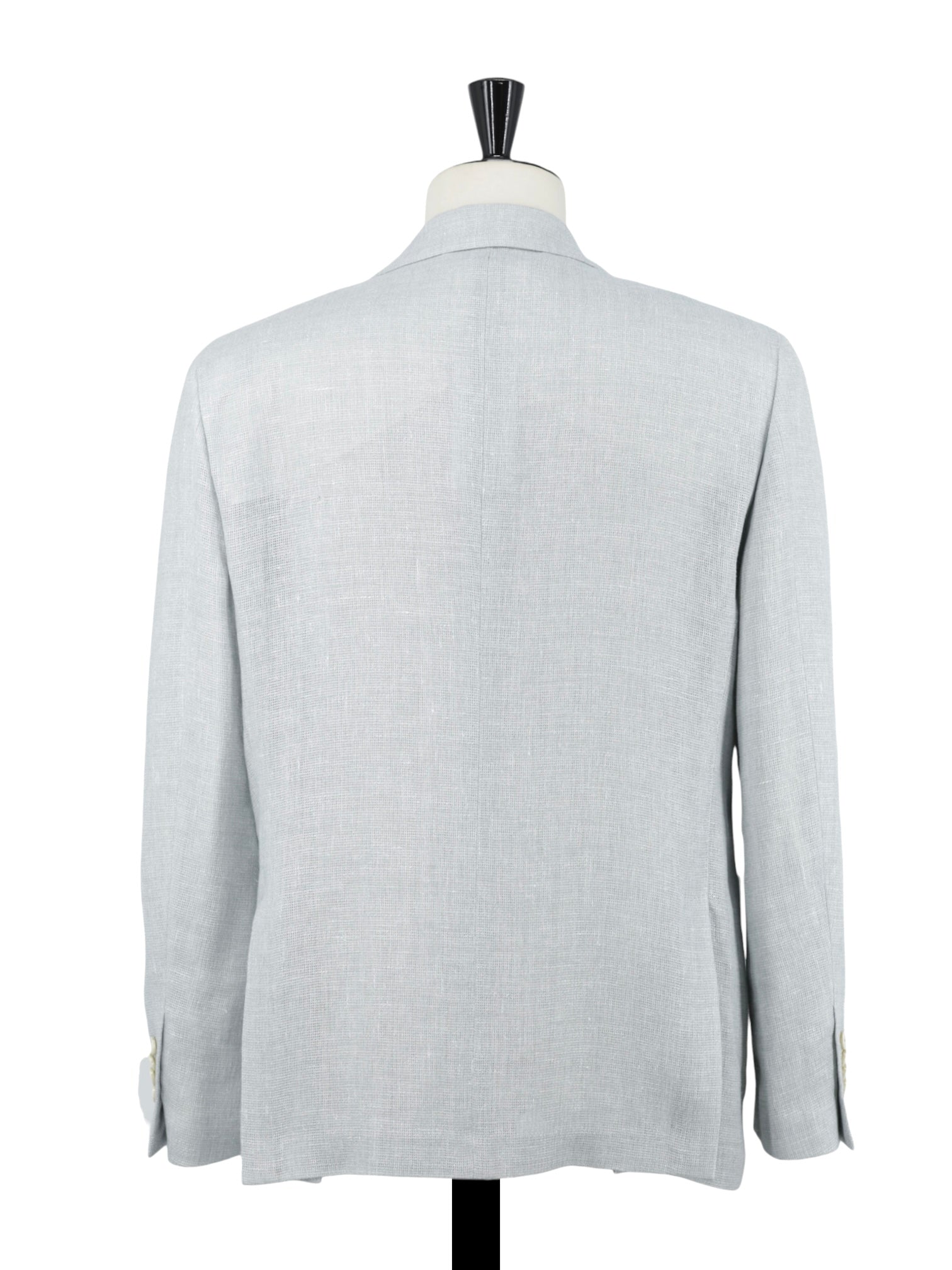 Lardini Seafoam Green Linen & Wool Hopsack Jacket