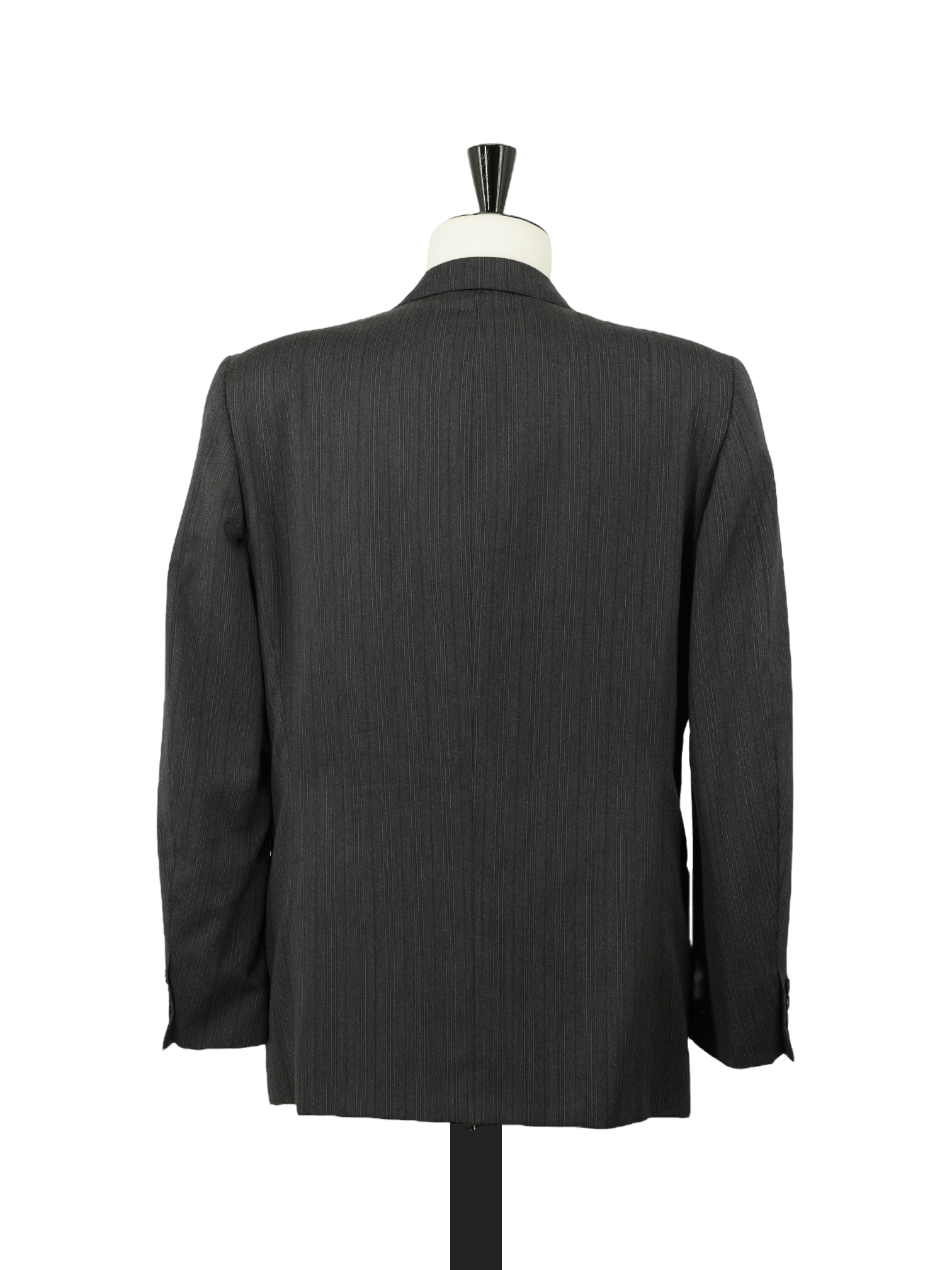 Corneliani Grey Vintage Fine-Wool Double Breasted Pinstripe Suit