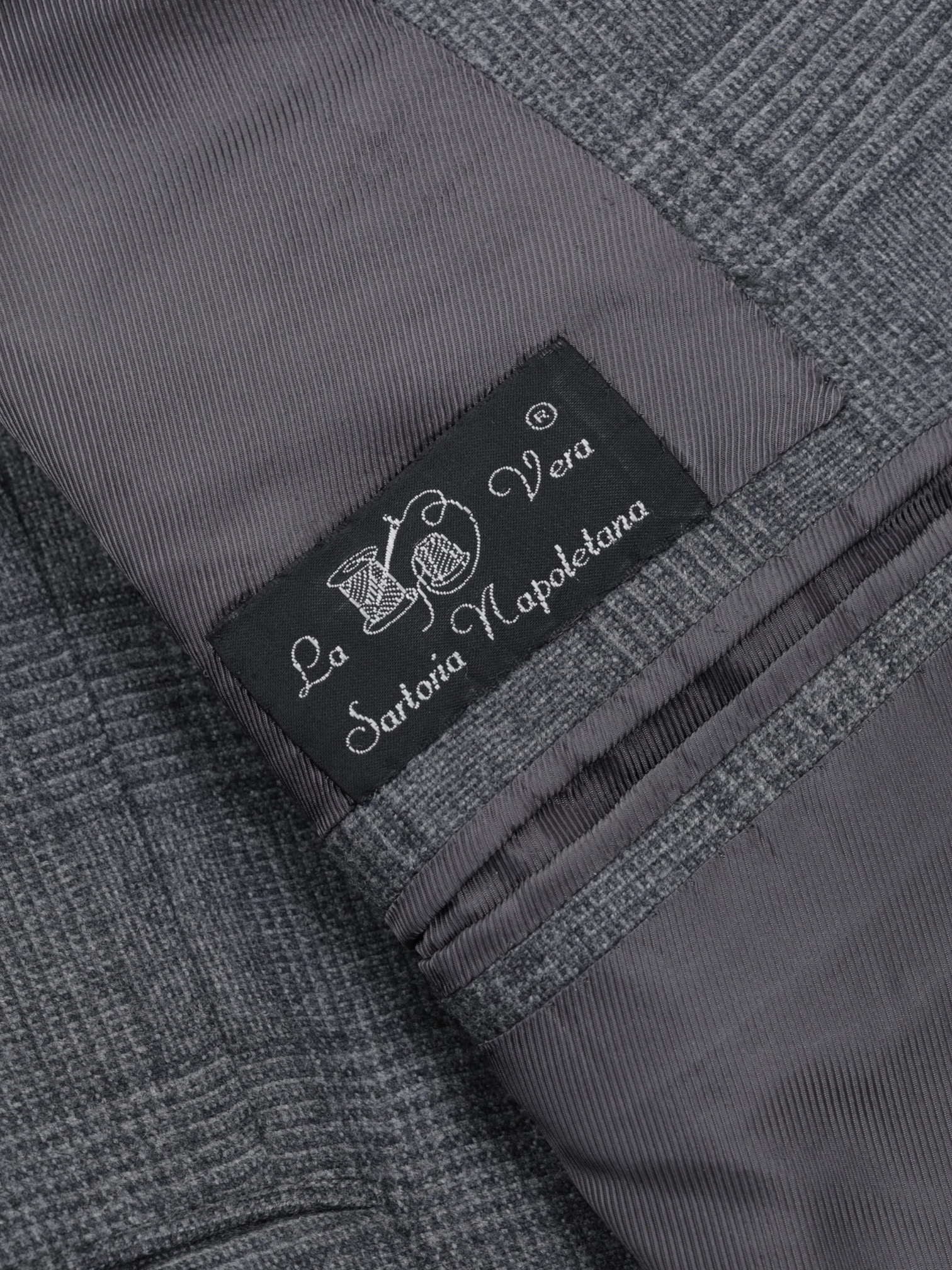 Orazio Luciano Warm Grey Wool & Cashmere Flannel Prince of Wales Suit
