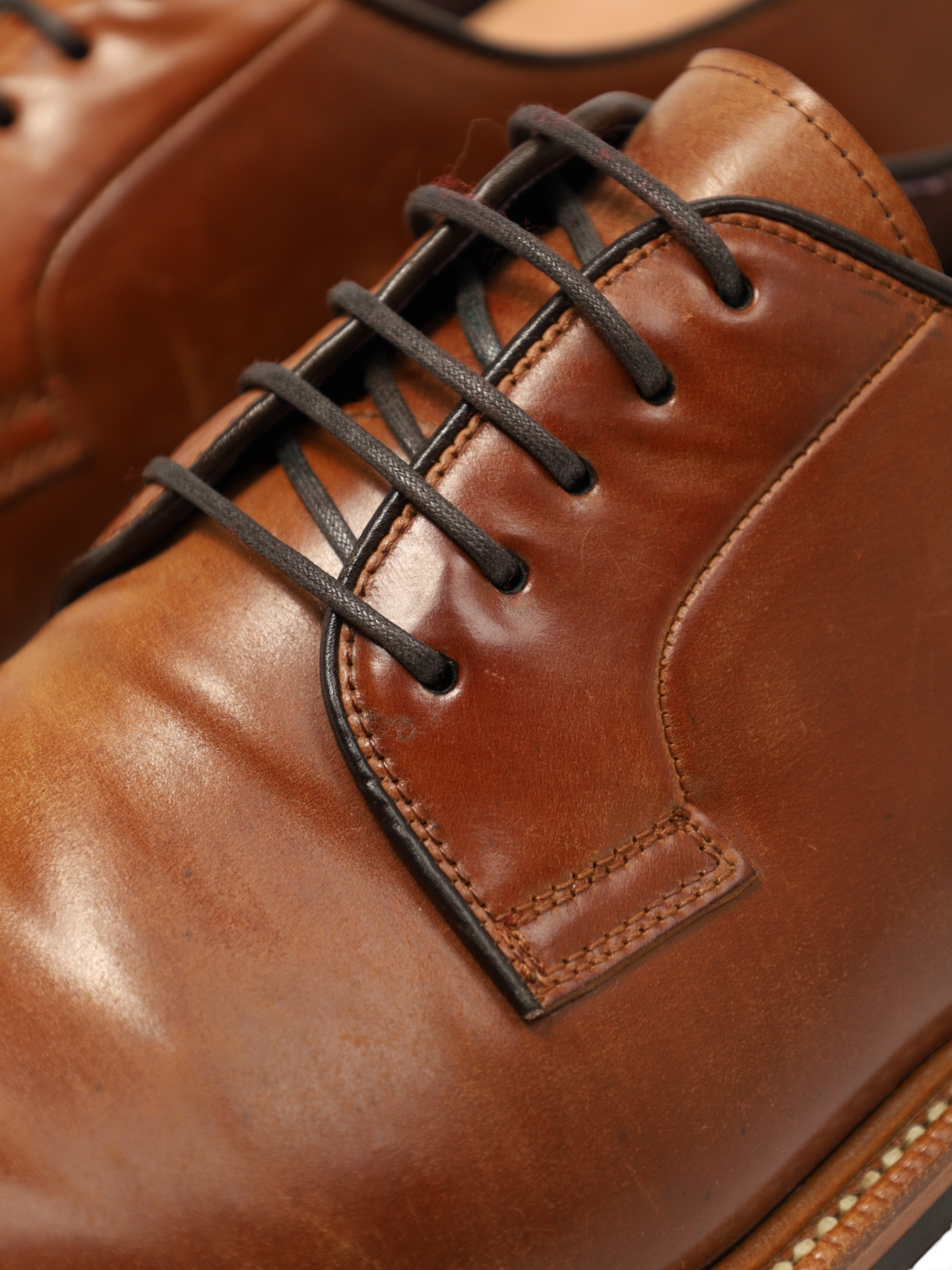 Carmina Brown Storm-Welt Cordovan Derby Lace-ups