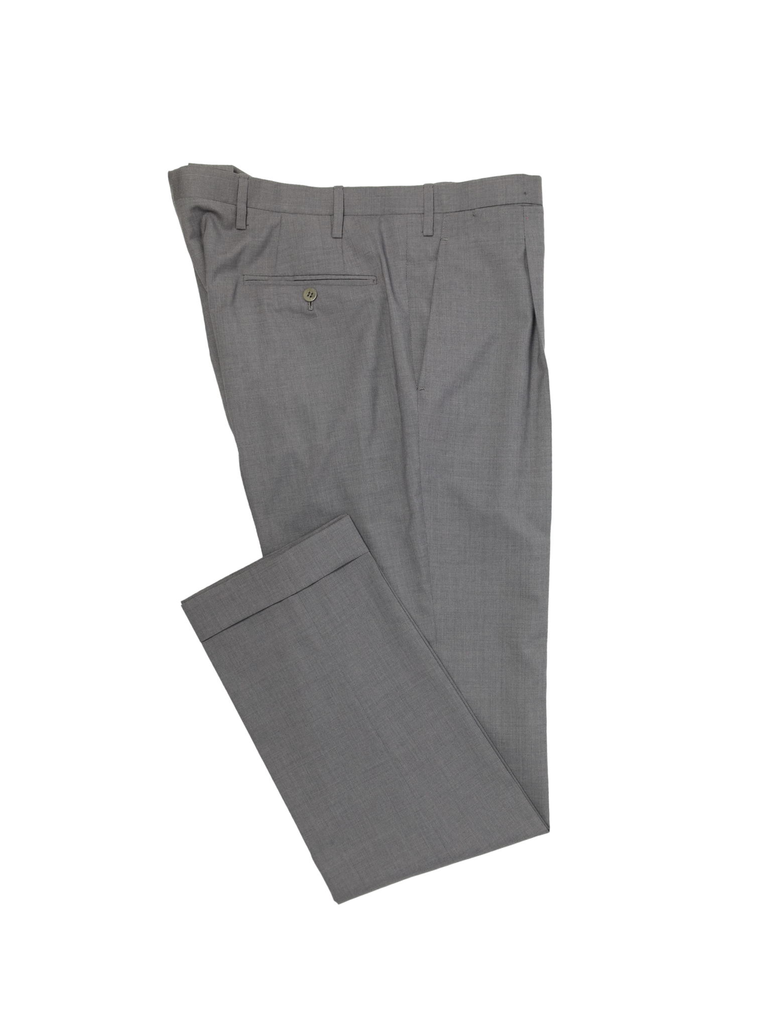Kiton Light Grey 14-Micron Trousers