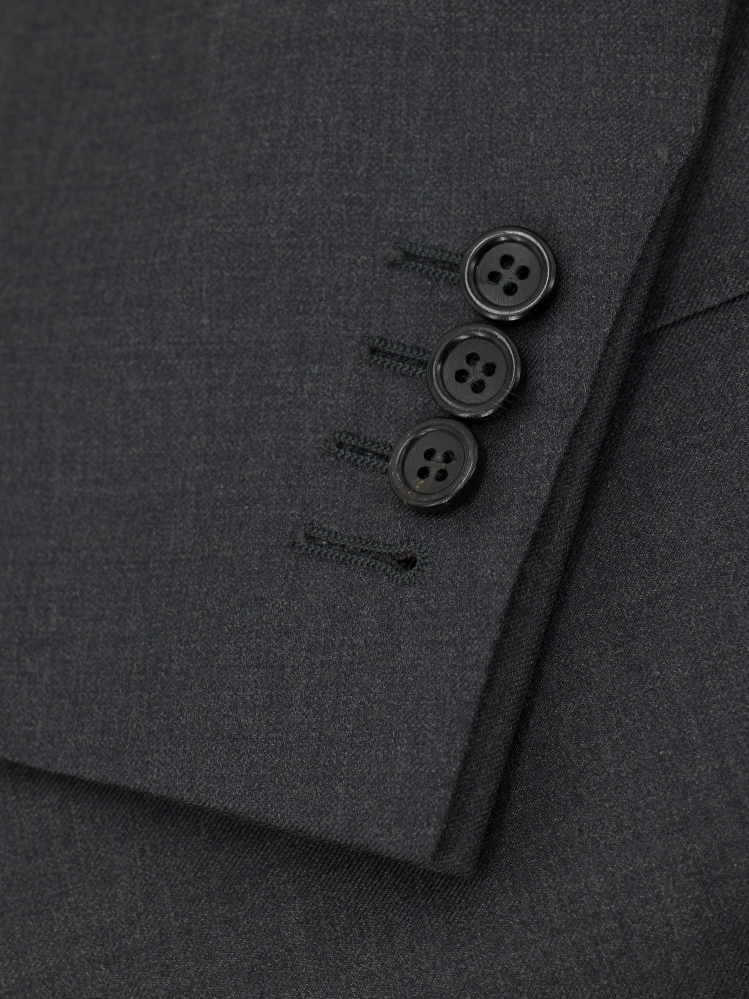 Canali Charcoal Fine-Wool Essential Twill Suit