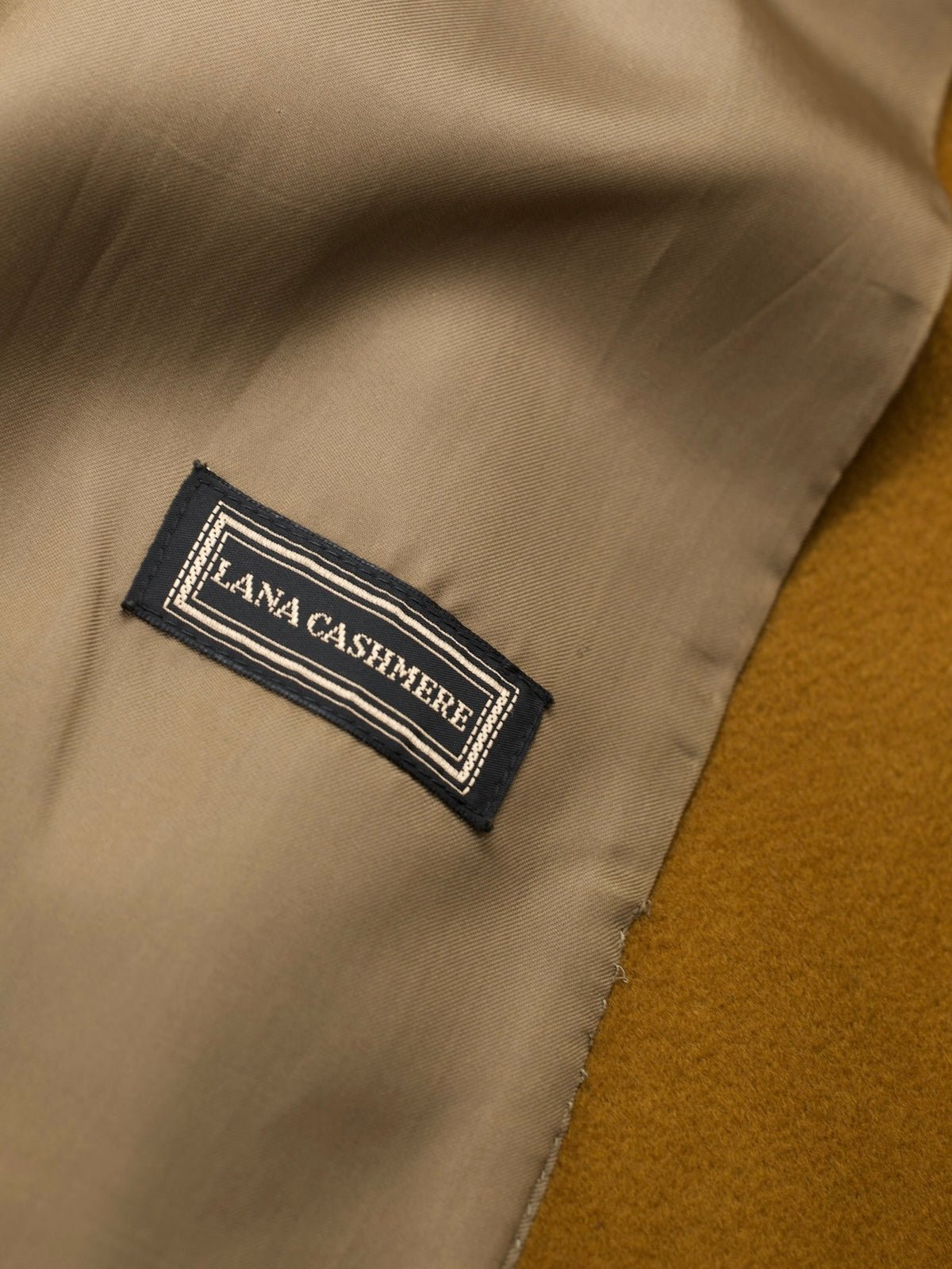 Canali Caramel Brown Vintage Wool & Cashmere Balmacaan Overcoat