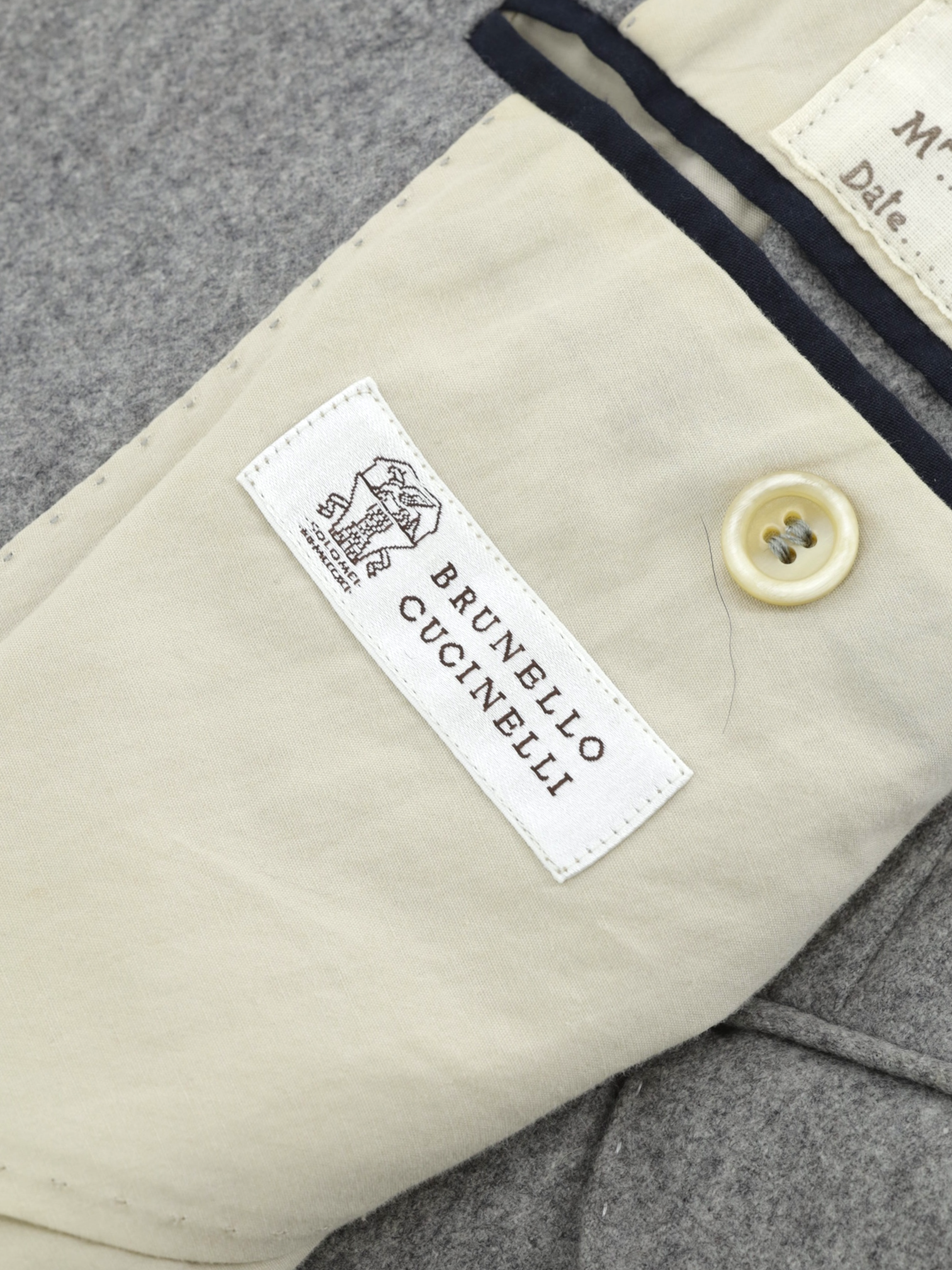 Brunello Cucinelli Grey Wool & Cashmere Countryside Jacket