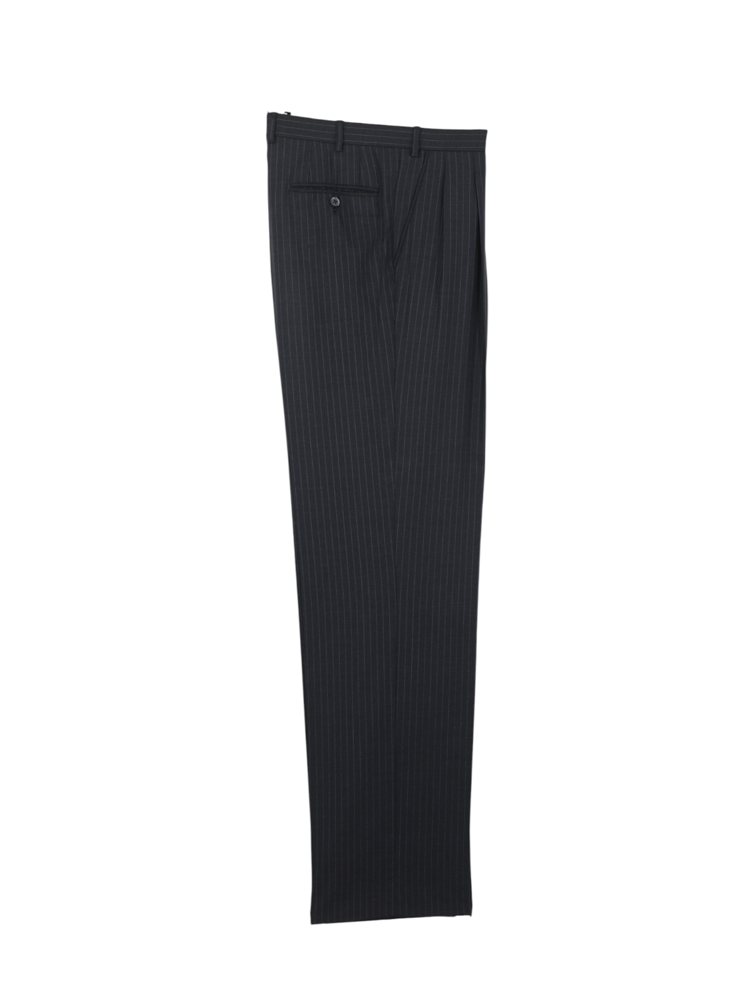 Brioni Anthracite & Light Blue Super 150's Wool Pinstripe Nomentano Suit