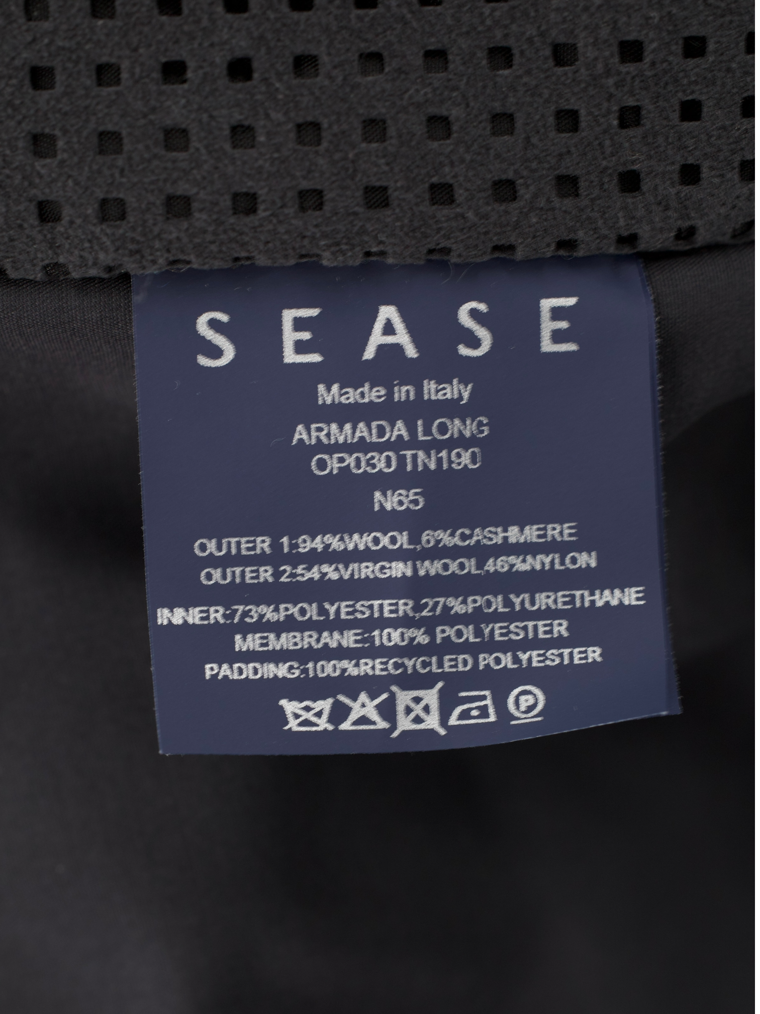 Sease Grey Wool-Cashmere & Hydrophilic Membrane “Balma” Parka