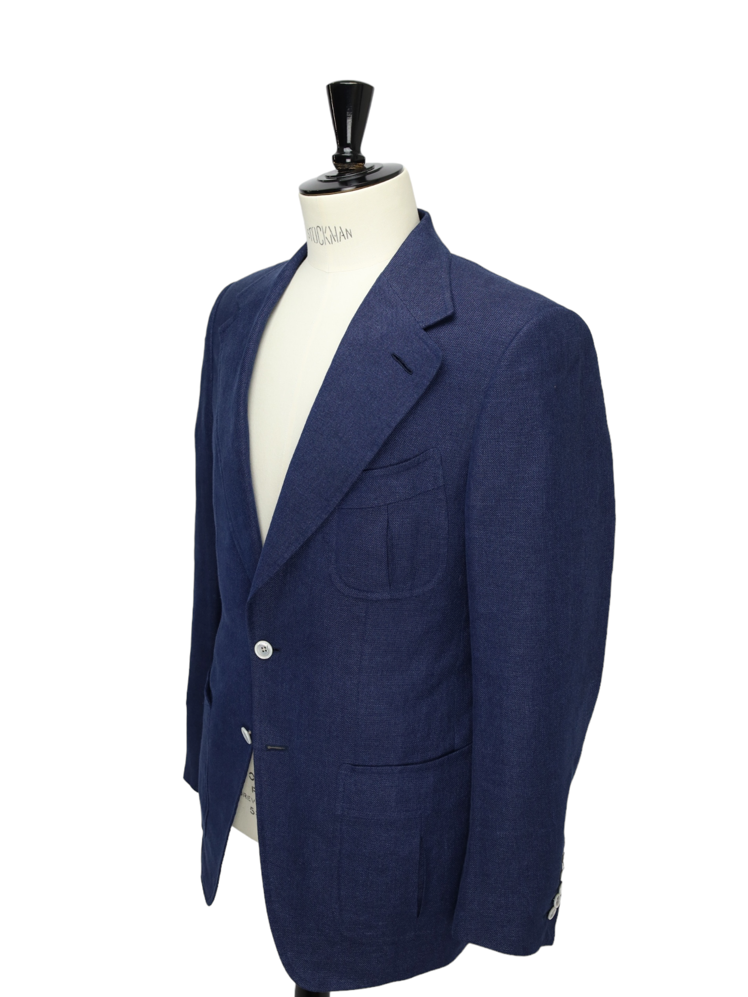 Tom Ford Cobalt Blue Linen, Wool & Mulberry Silk Wetherby Jacket