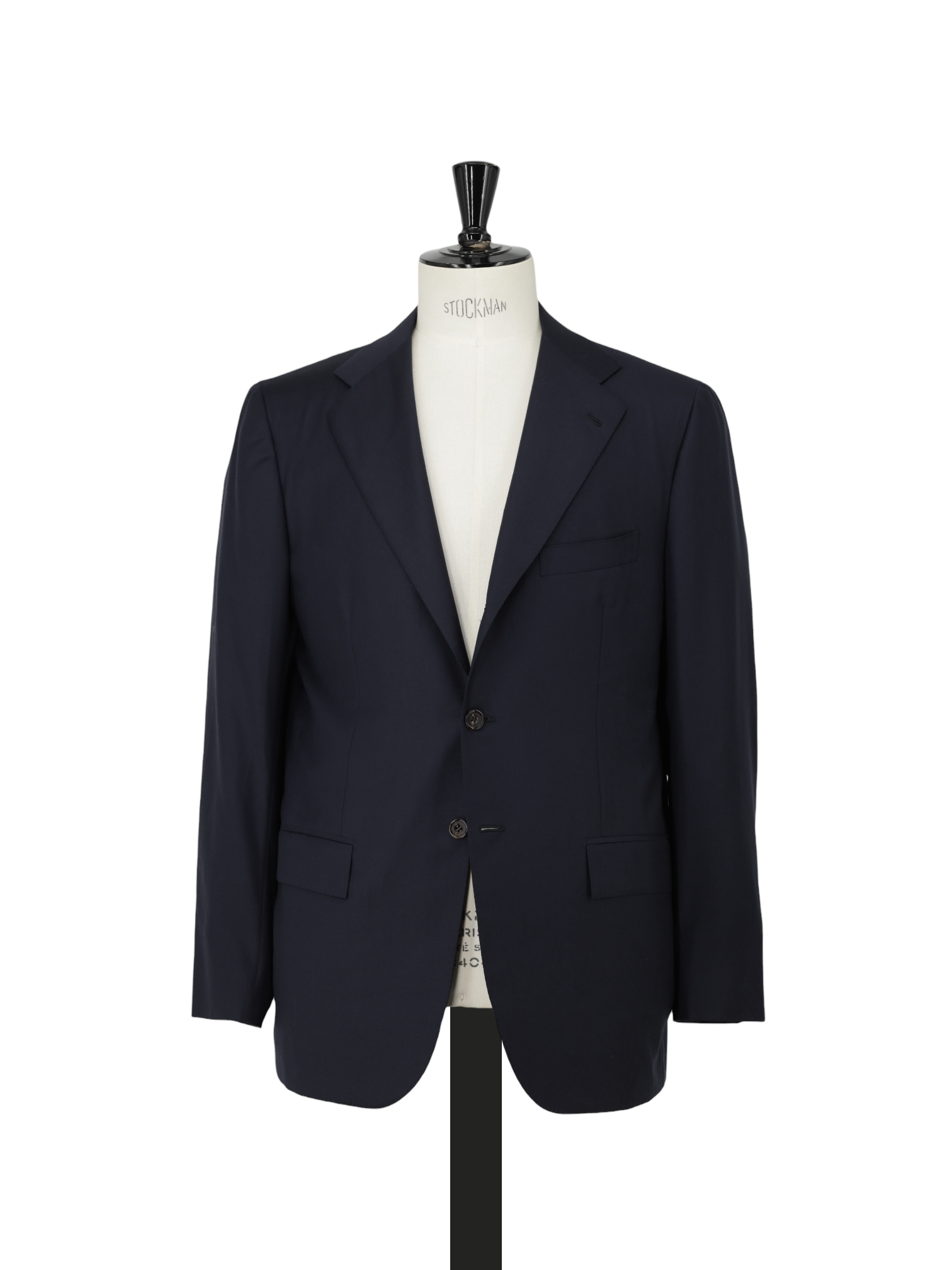 Kiton Navy Fine-Wool Twill Neapolitan Blazer Jacket